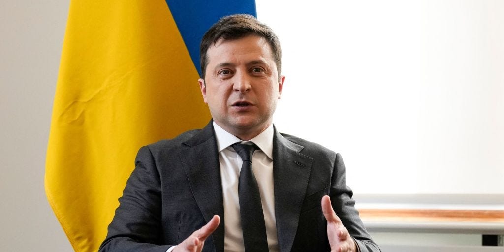Ukrainian President Volodymyr Zelensky