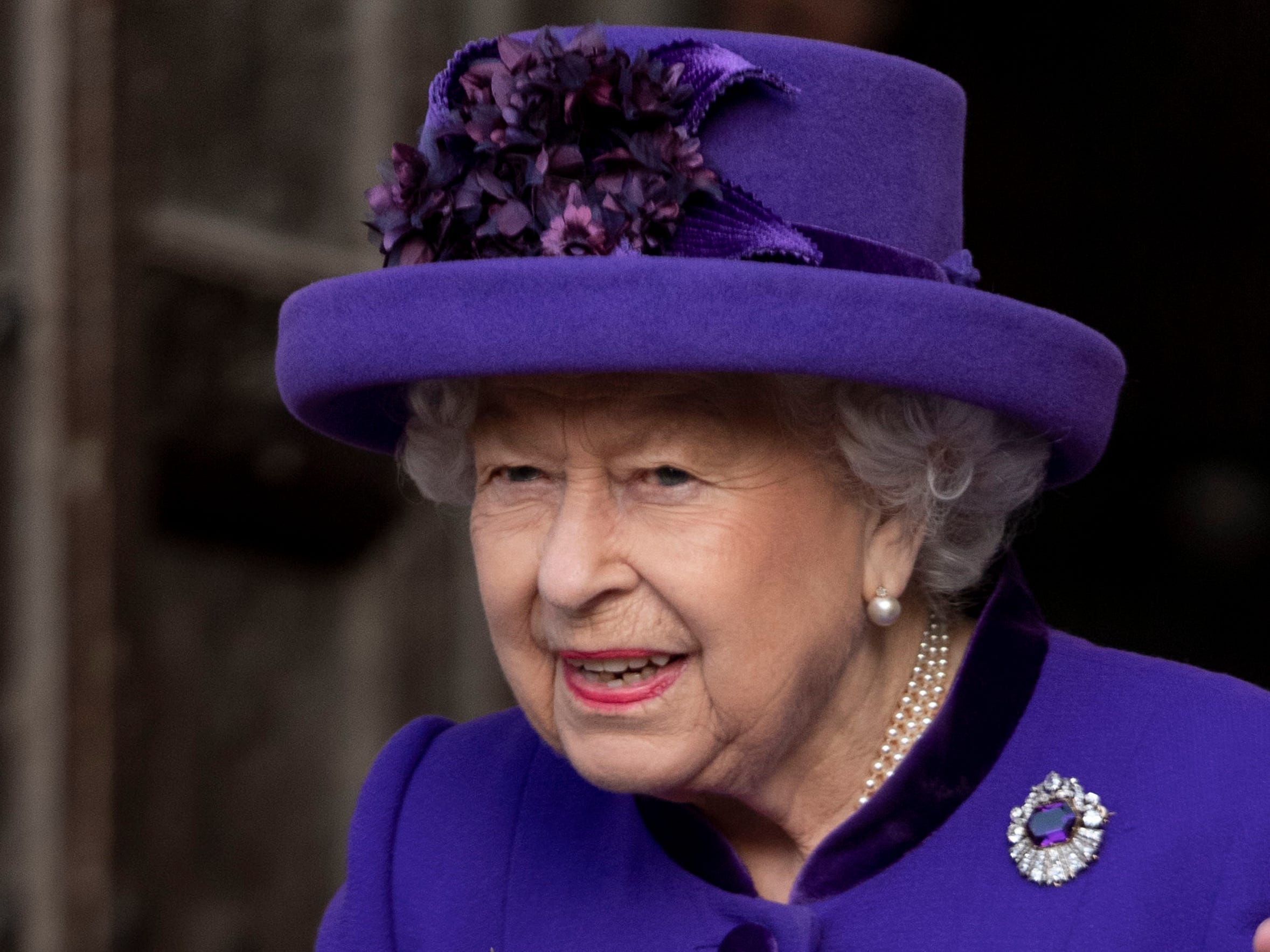 Queen Elizabeth II attends the Commonwealth Day Service at Westminster Abbey on March 11, 2019 in London, England.