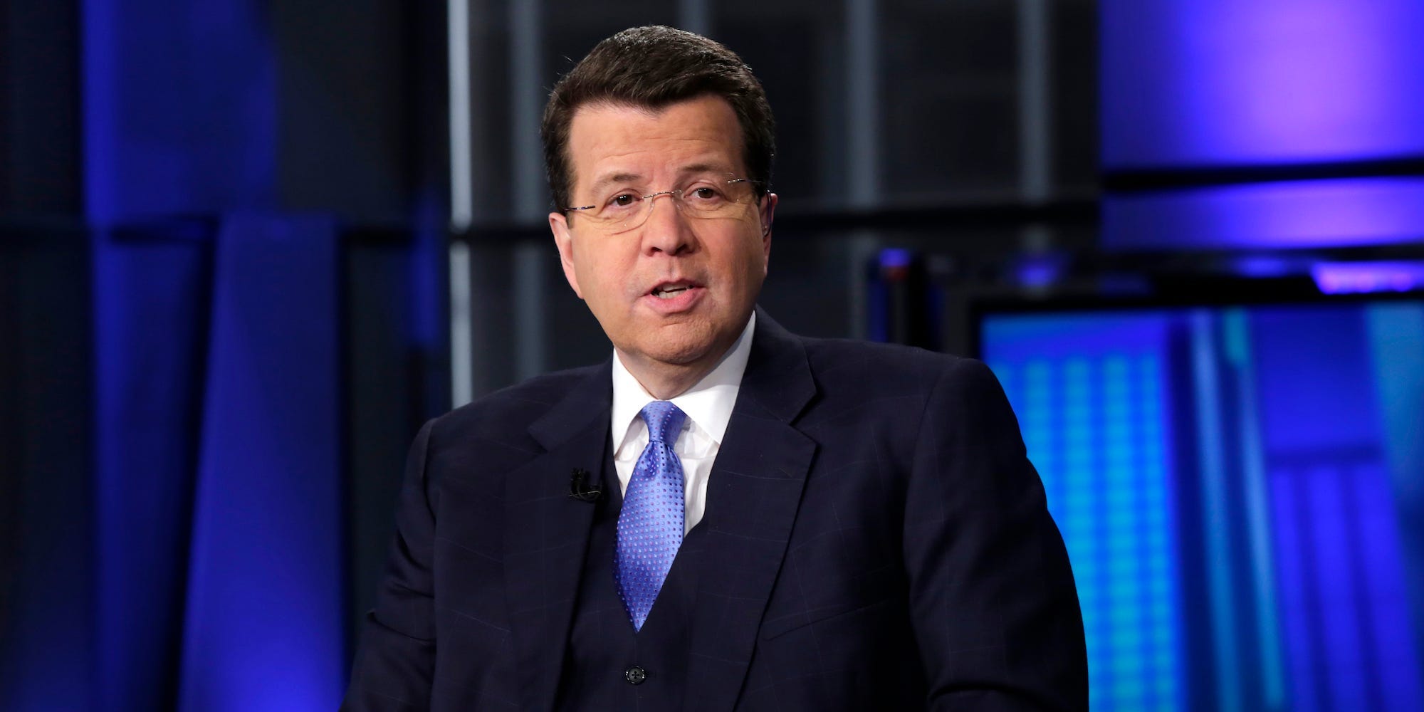Anchor Neil Cavuto is photographed during his "Cavuto: Coast to Coast" program, on the Fox Business Network, in New York, Thursday, March 9, 2017