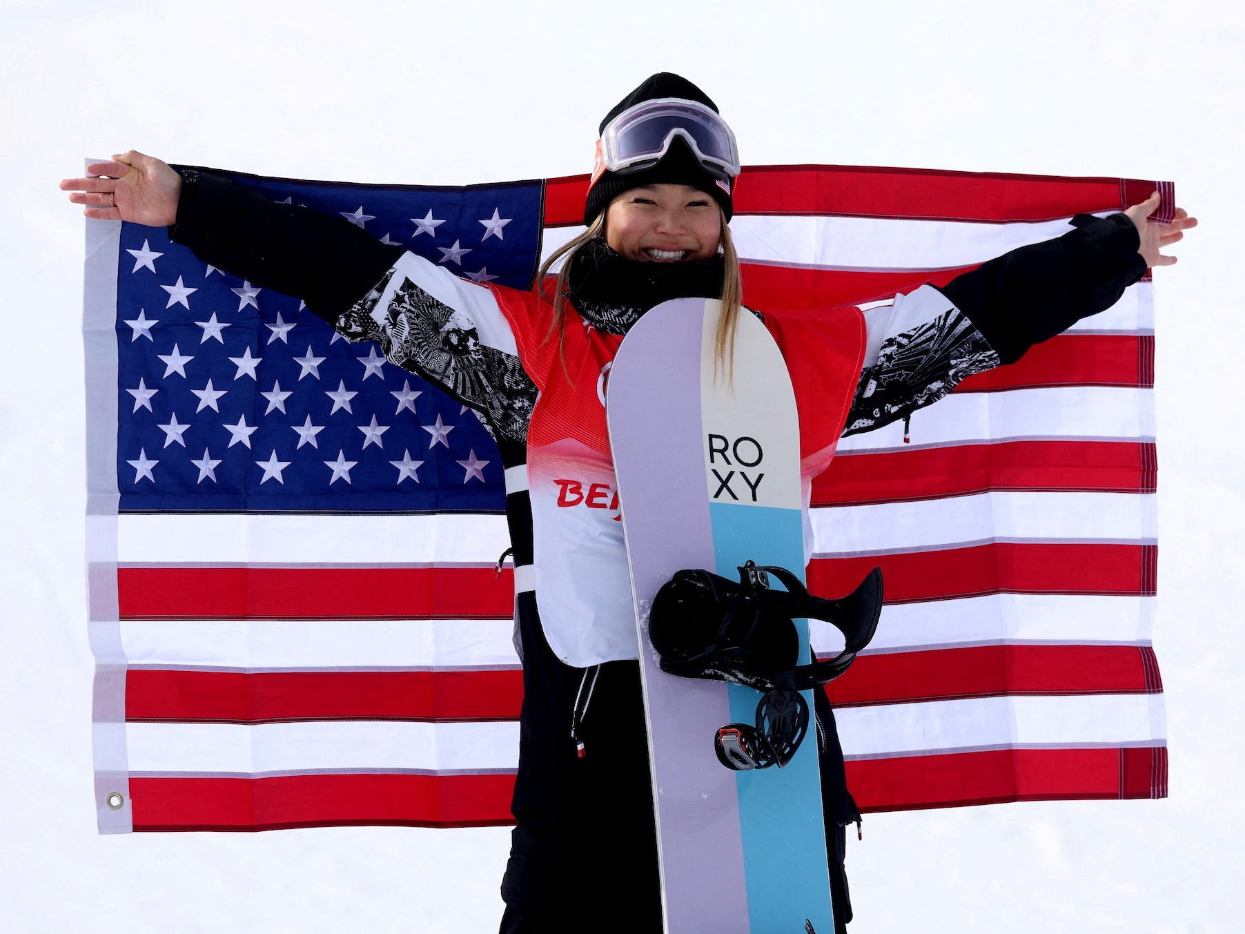 Chloe Kim at the 2022 Olympics.