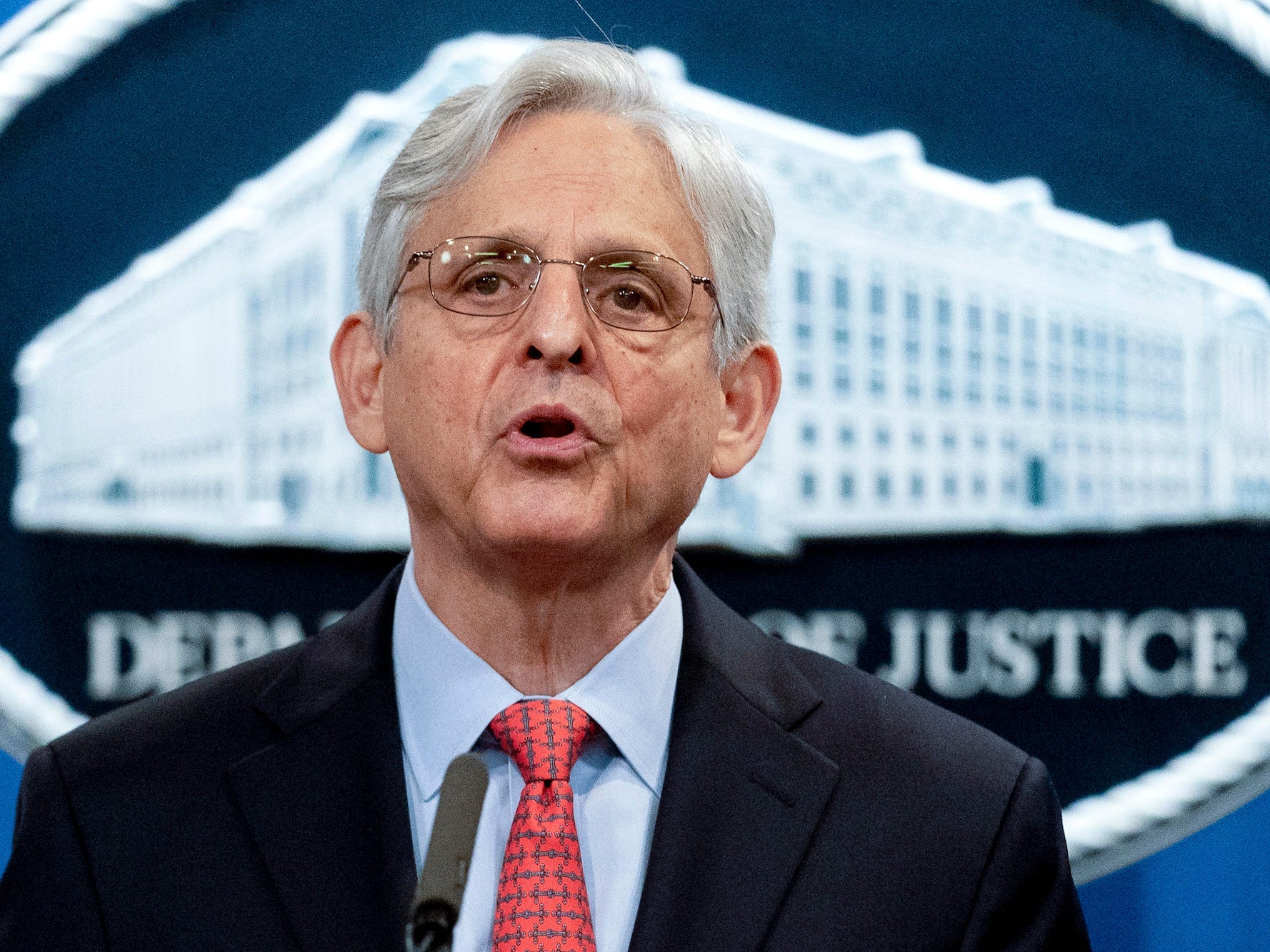 In this Aug. 5, 2021, file photo, Attorney General Merrick Garland speaks at a news conference at the Department of Justice in Washington.