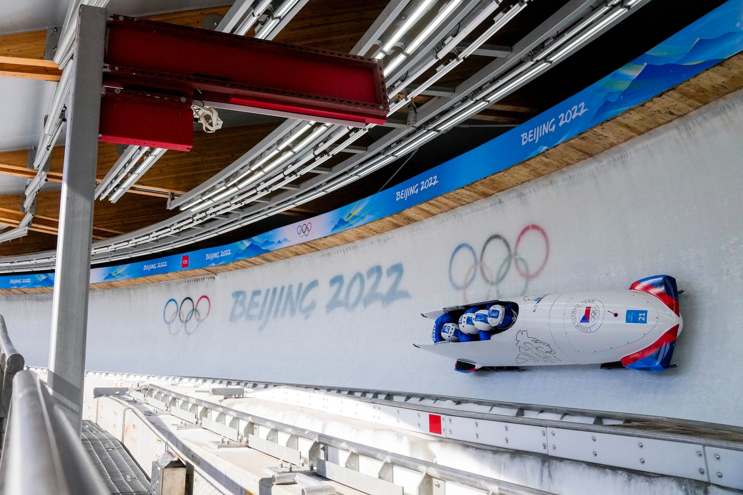 Yanqing National Sliding Center at the 2022 Beijing Olympics.