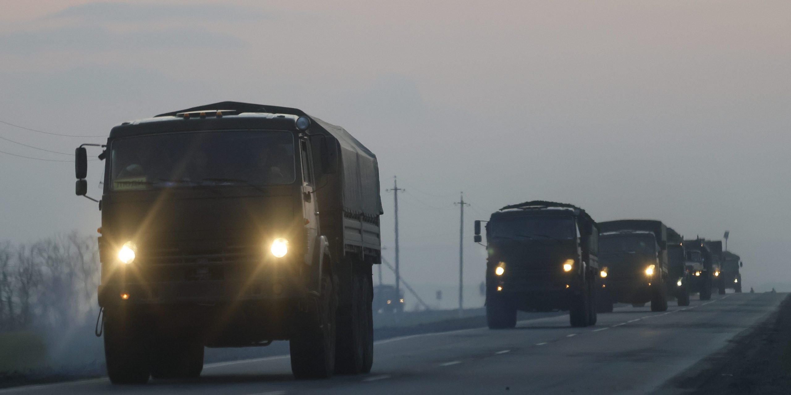 Russian military convoy