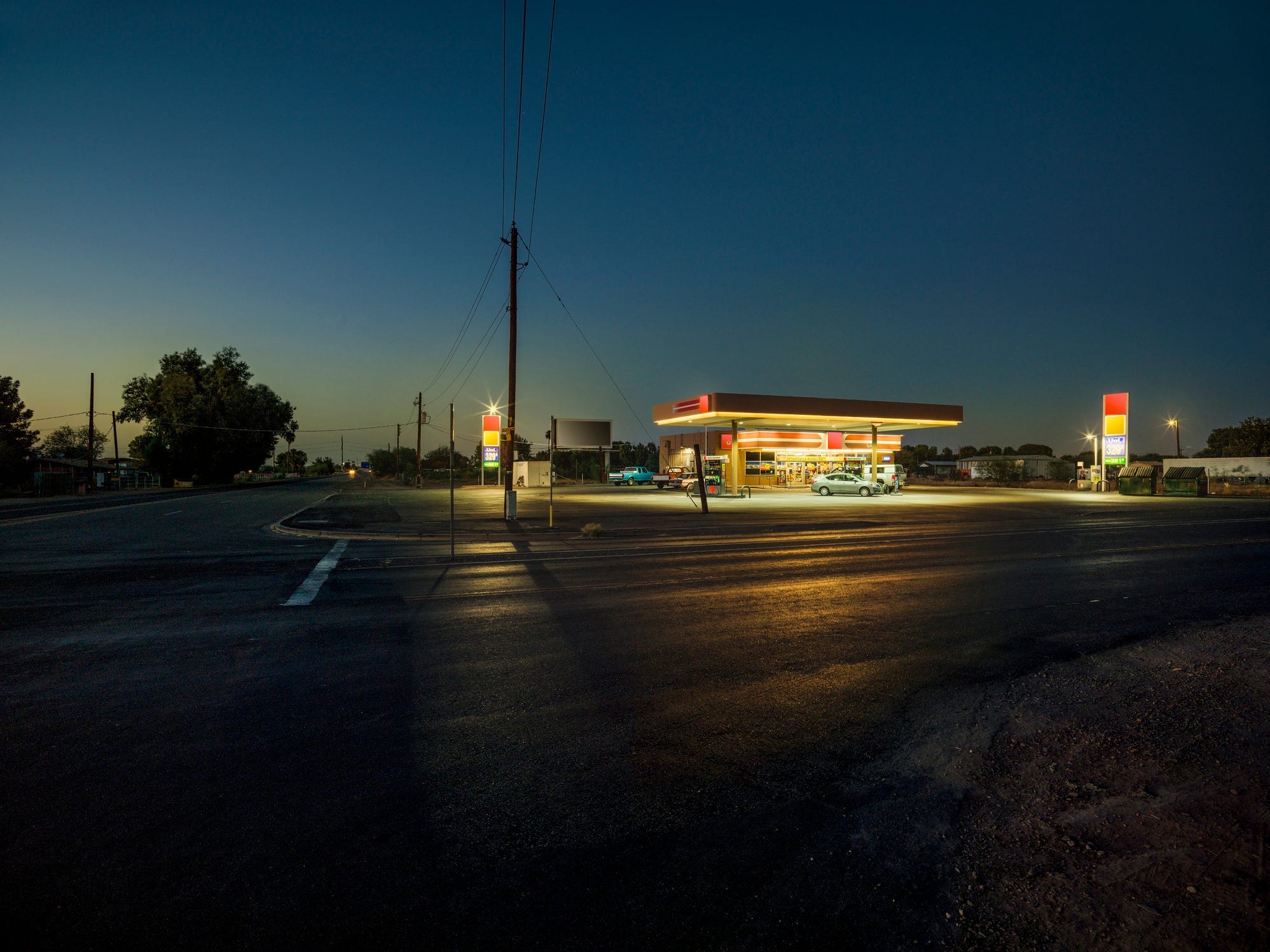 gas station