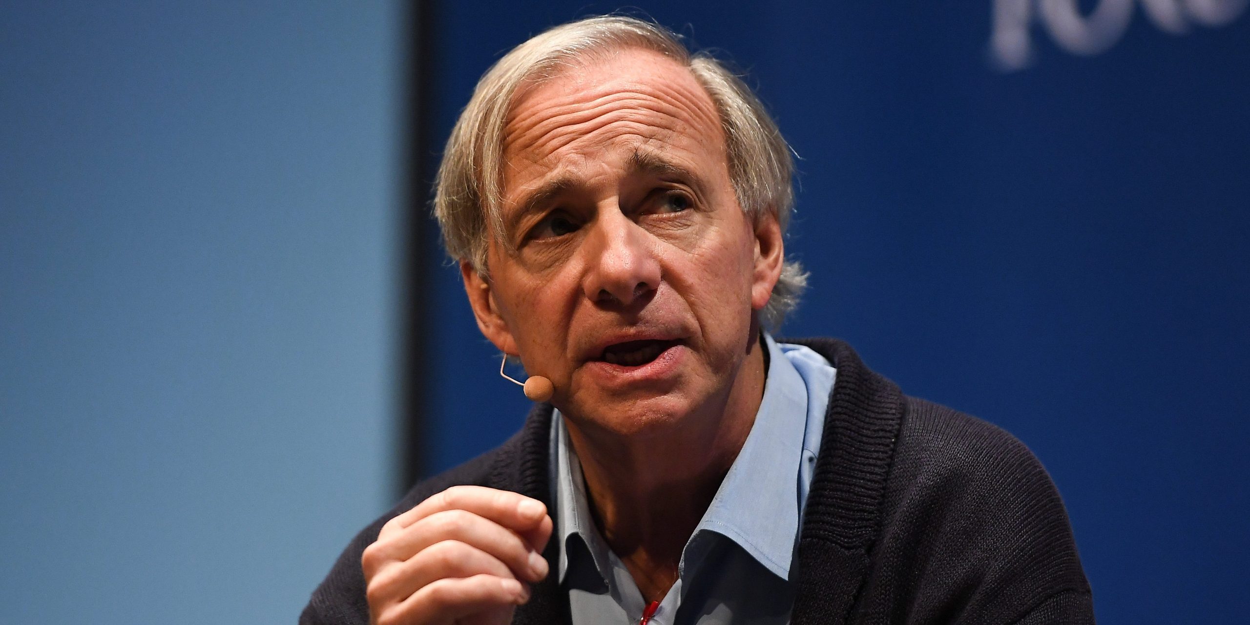 Ray Dalio on the Forum stage during day two of Web Summit 2018.