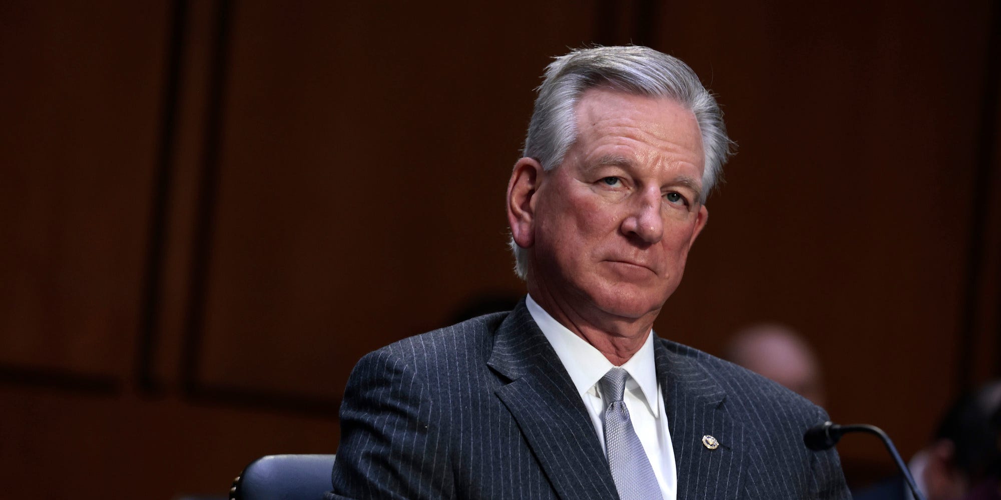 Sen. Tommy Tuberville of Alabama at a hearing on Capitol Hill on February 17, 2022.