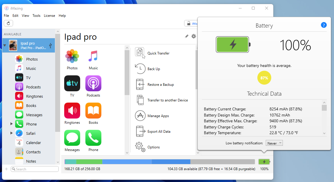 iMazing on Windows