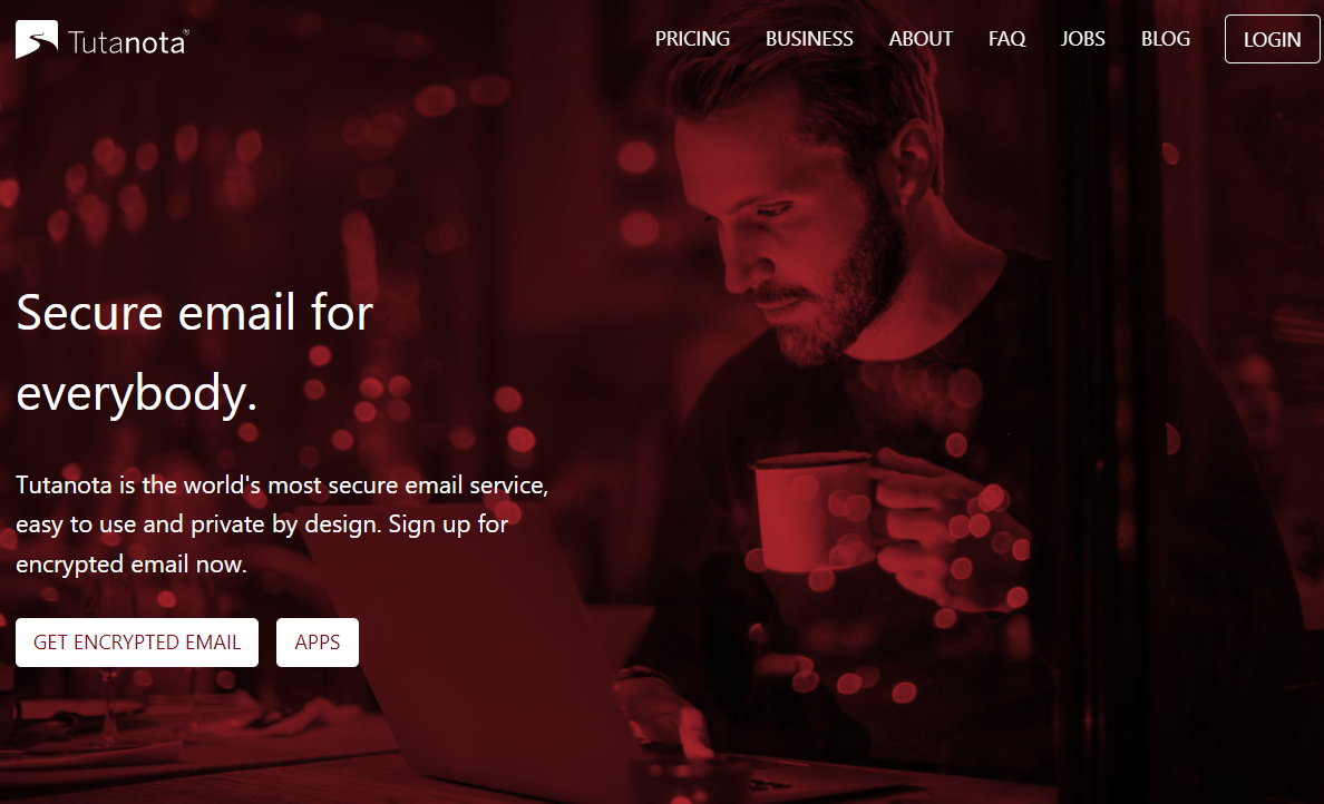 Tutanota website