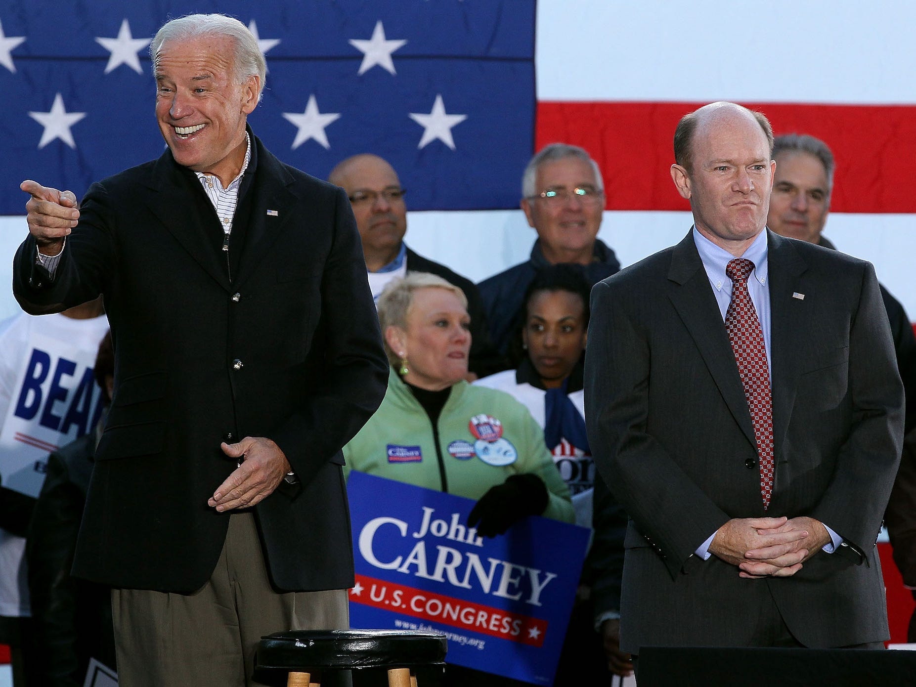 Biden Coons rally