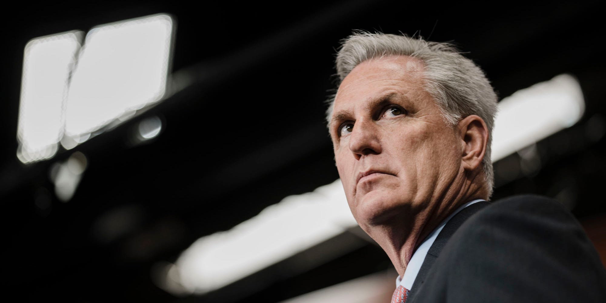 House Minority Leader Kevin McCarthy at a press conference on January 20, 2022.