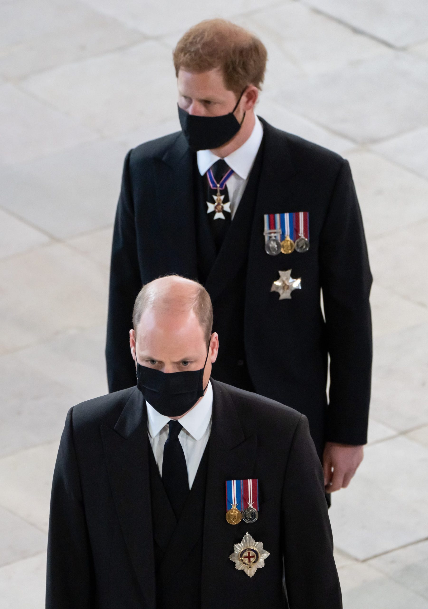 harry william at philip's funeral