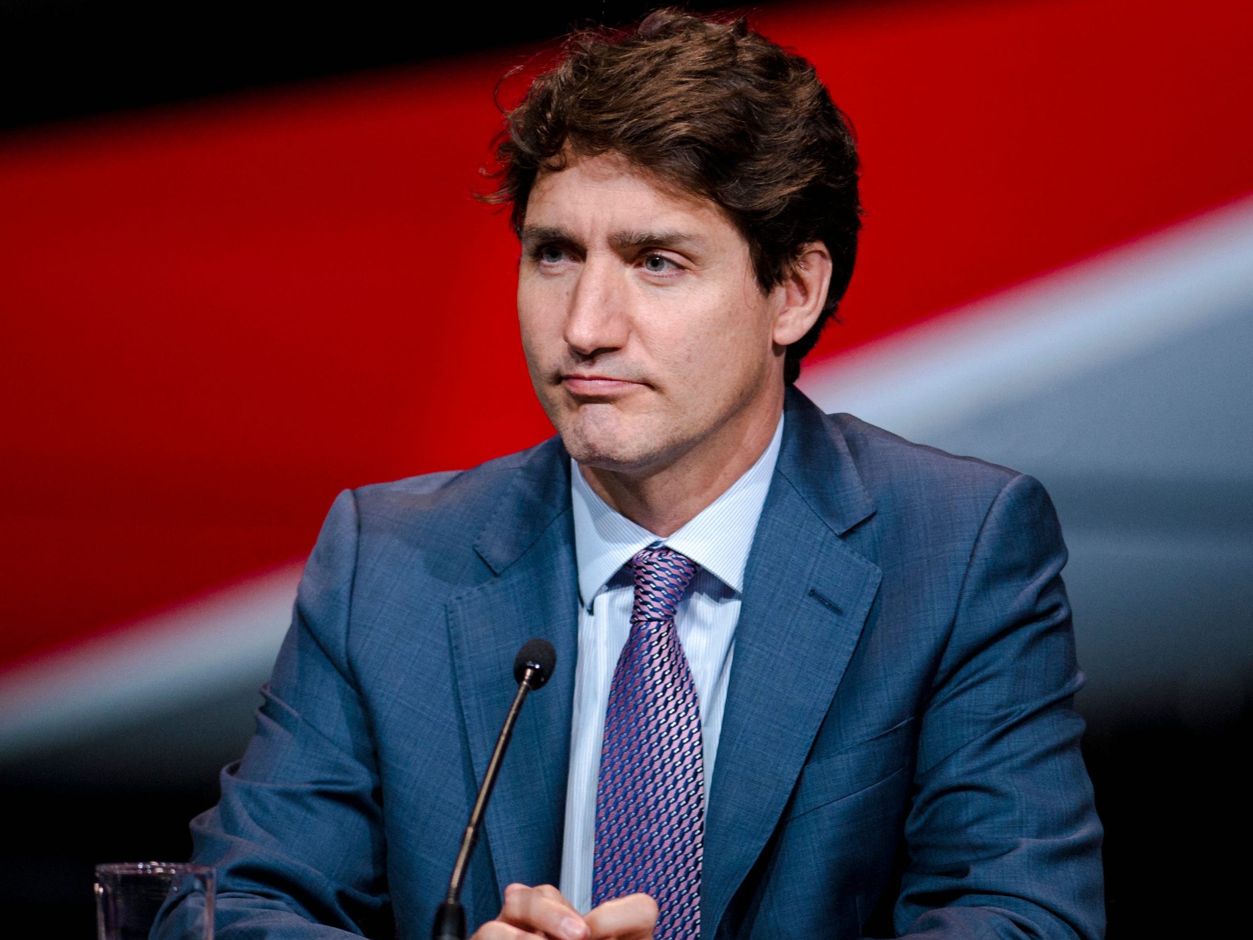 Canadian Prime Minister Justin Trudeau holds a press conference on the airline industry in Montreal, Quebec on July 15, 2021.