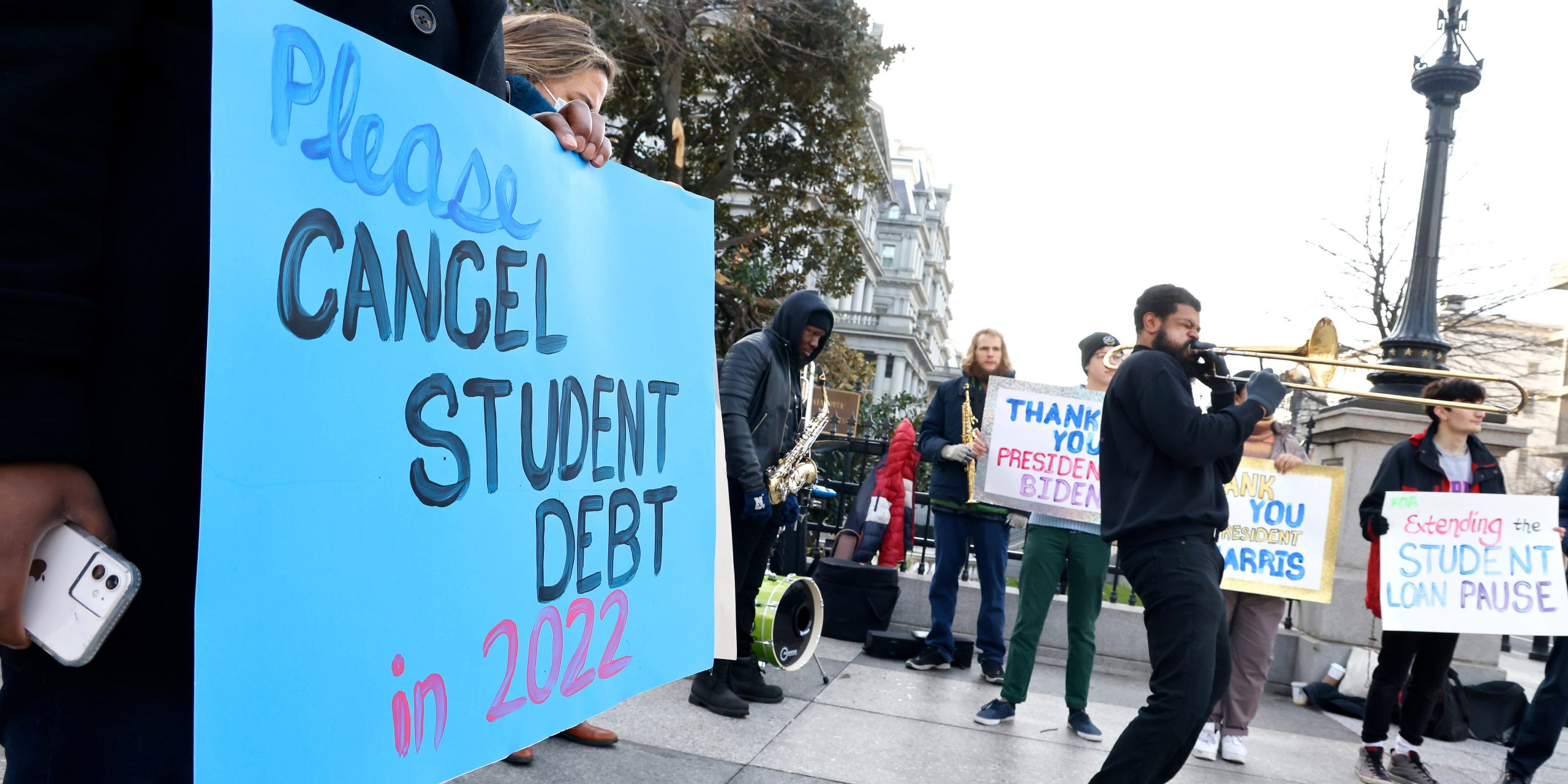 Student debt protestors