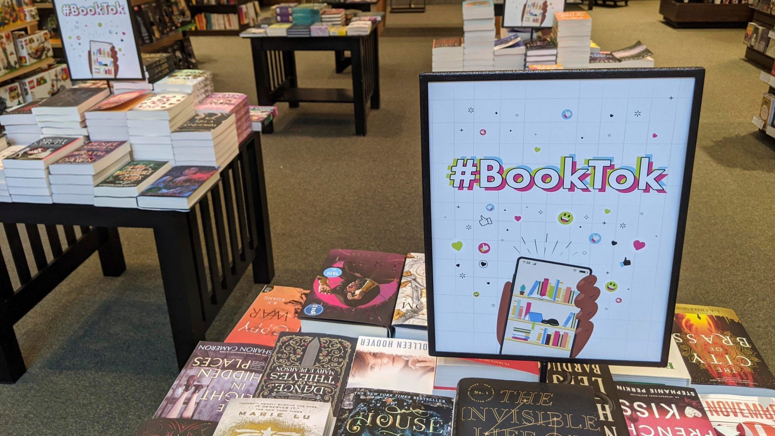 A BookTok table at a Barnes and Noble in Scottsdale, Arizona.