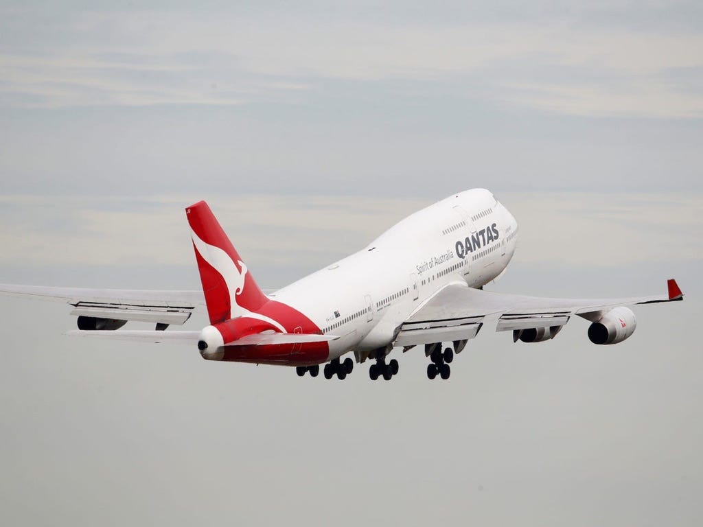 Qantas 747.