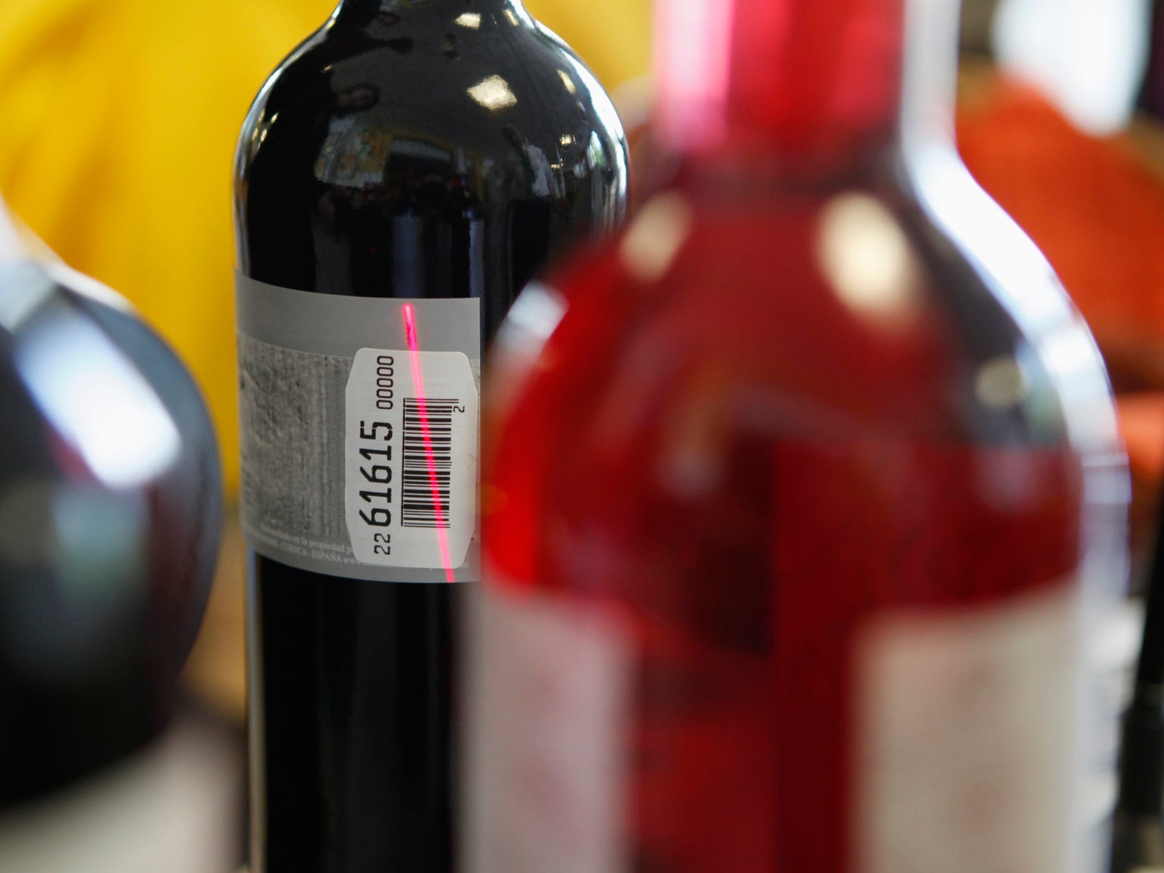 Scanning a wine bottle barcode