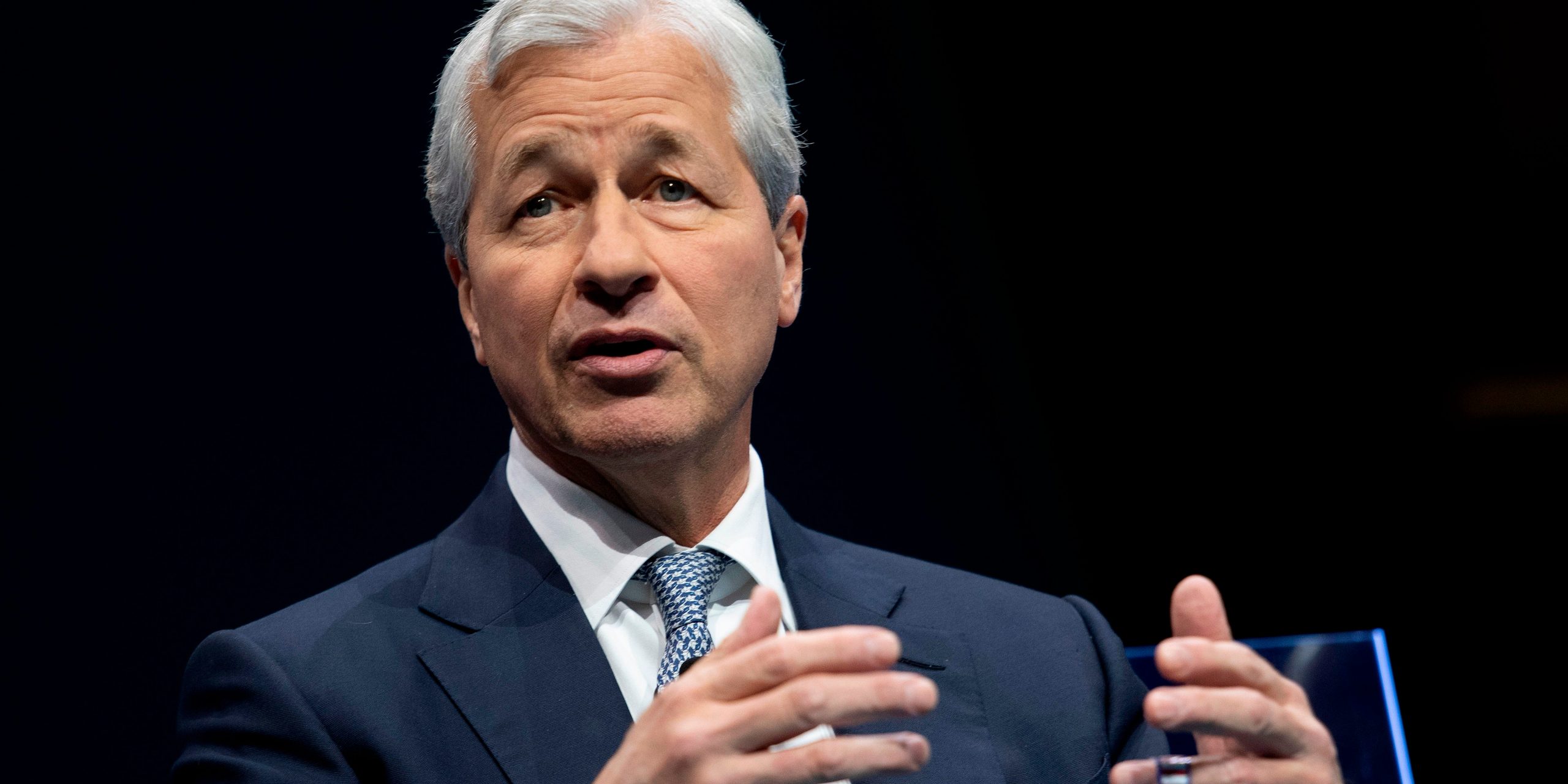 JPMorgan Chase & Co. CEO Jamie Dimon speaks during the Business Roundtable CEO Innovation Summit in Washington, DC on December 6, 2018.