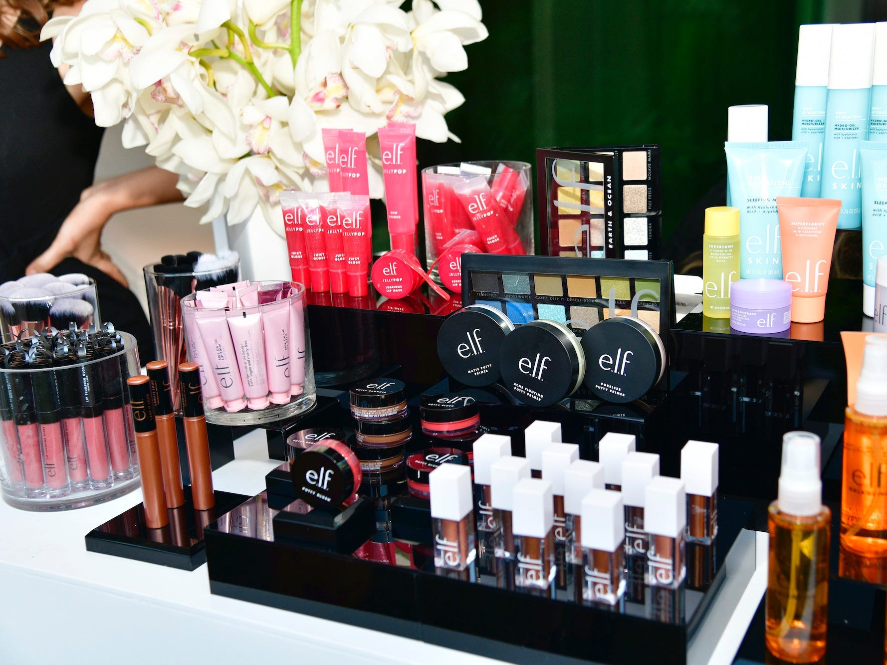 Beauty products from e.l.f. Cosmetics.