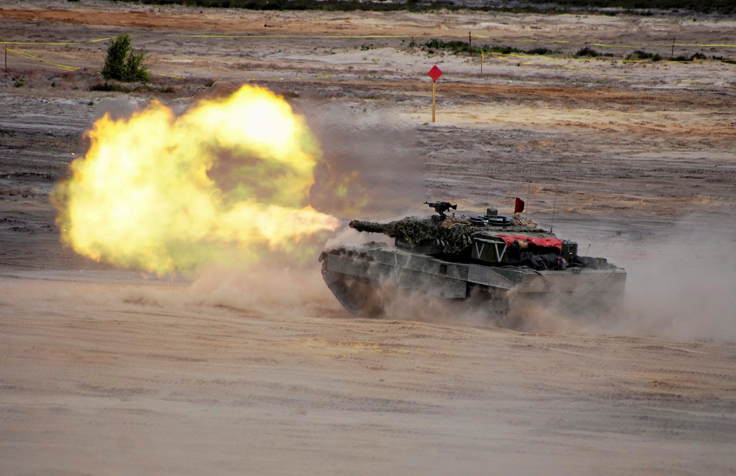 NATO Very High Readiness Joint Task Force tank firing exercise
