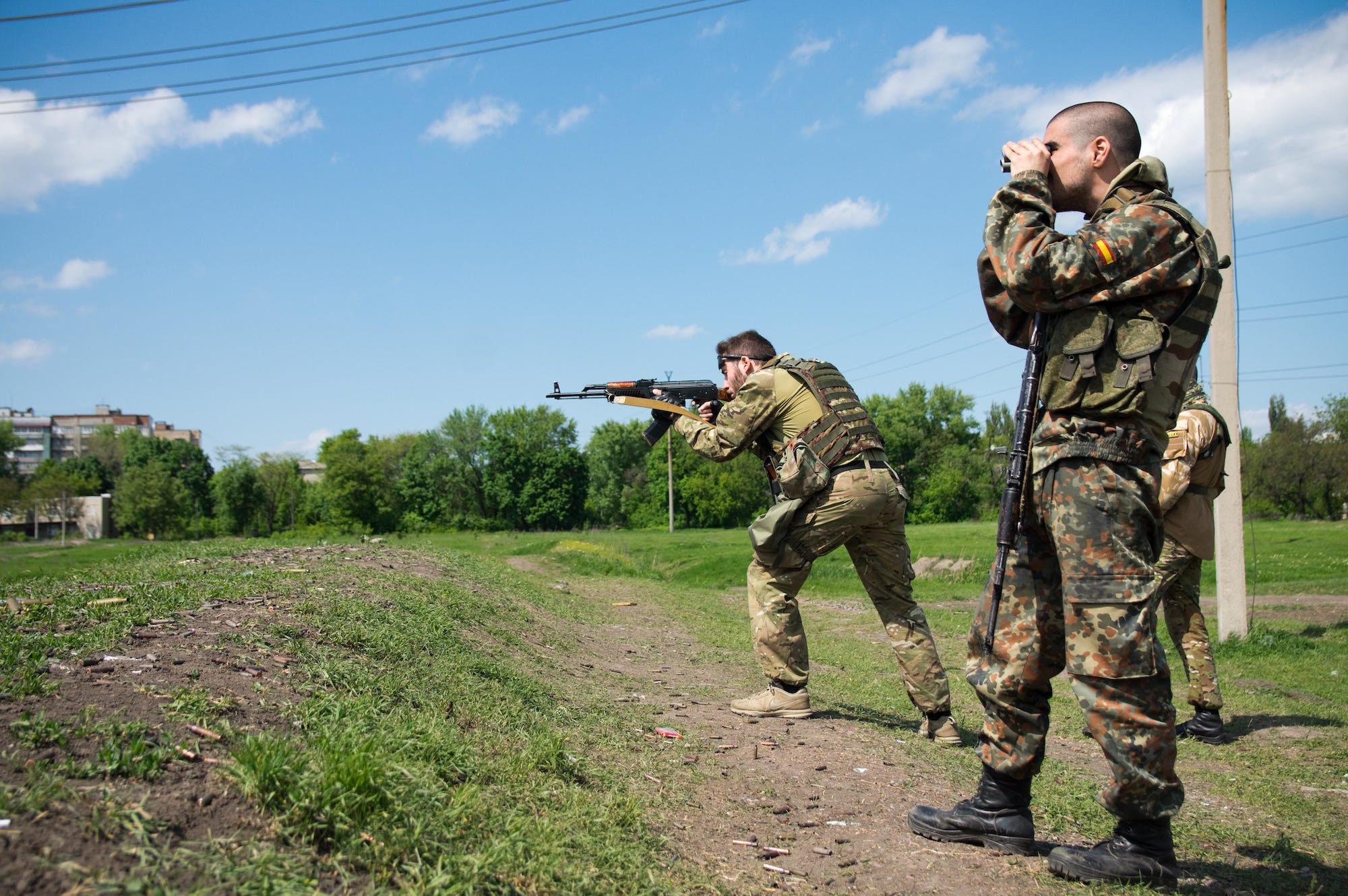 Foreign pro-Russian volunteers separatist Donetsk Ukraine