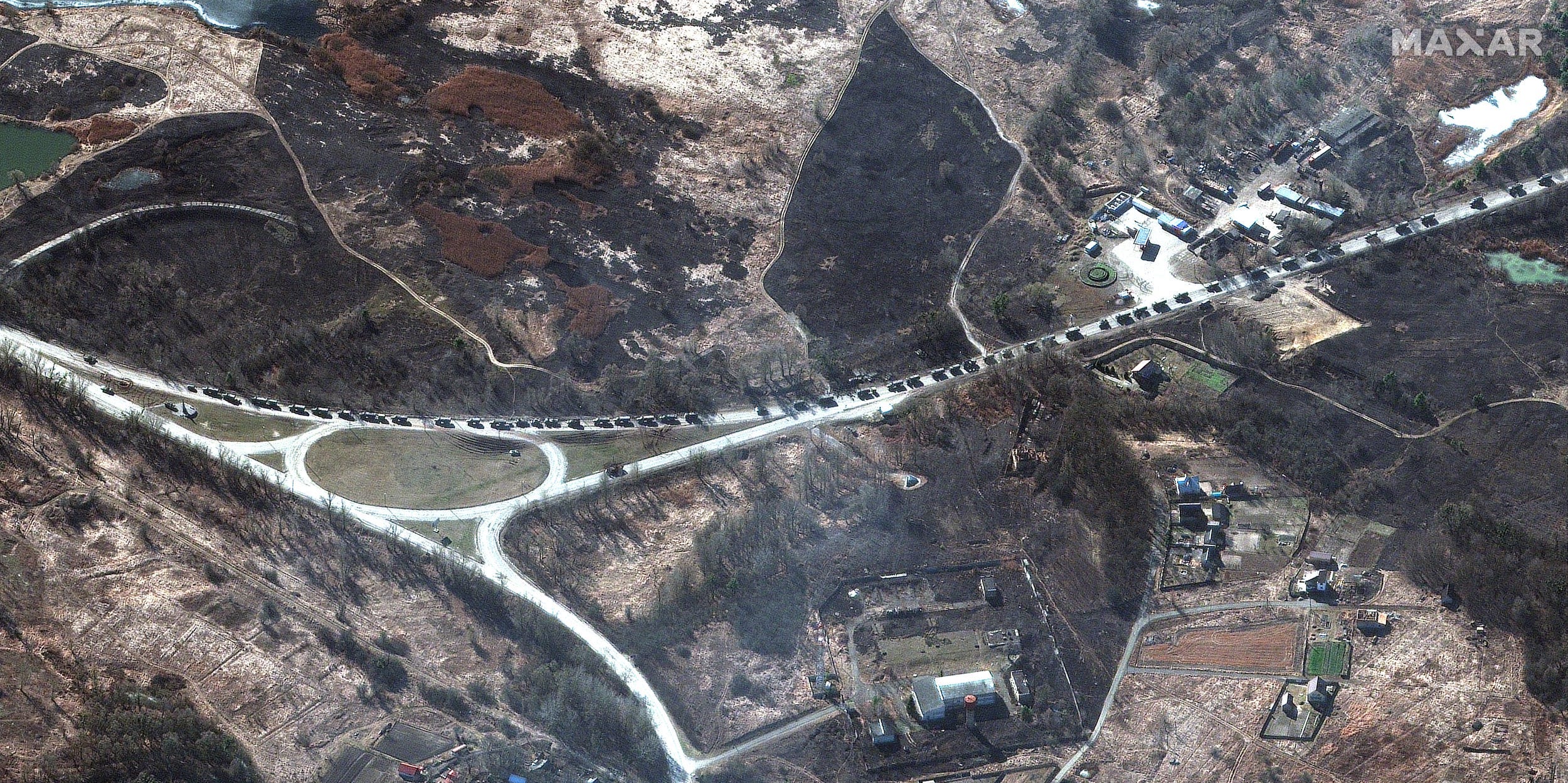 40 mile-long Russian convoy