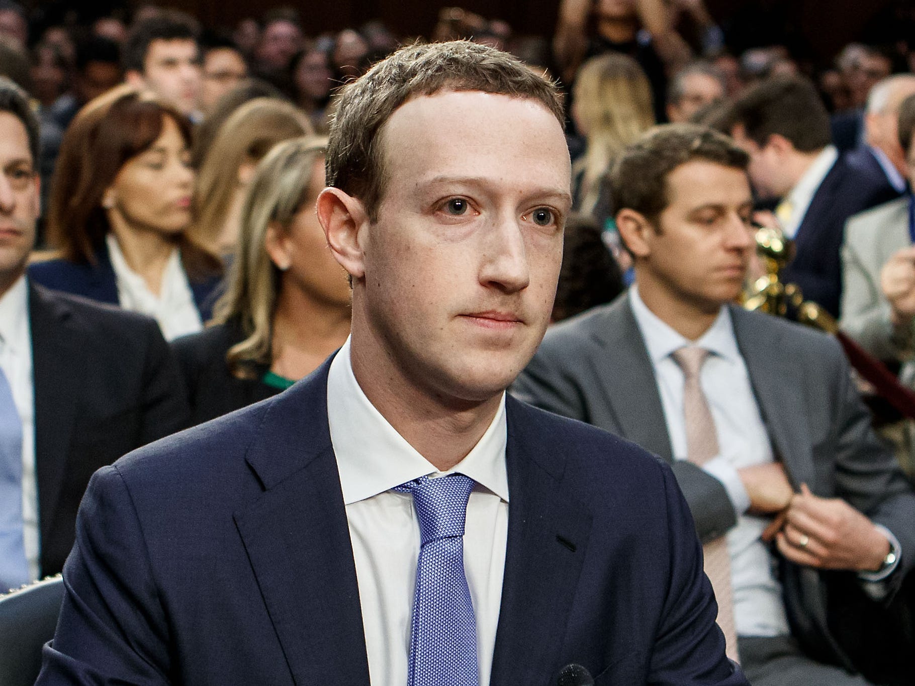 Mark Zuckerberg at a Congressional Hearing