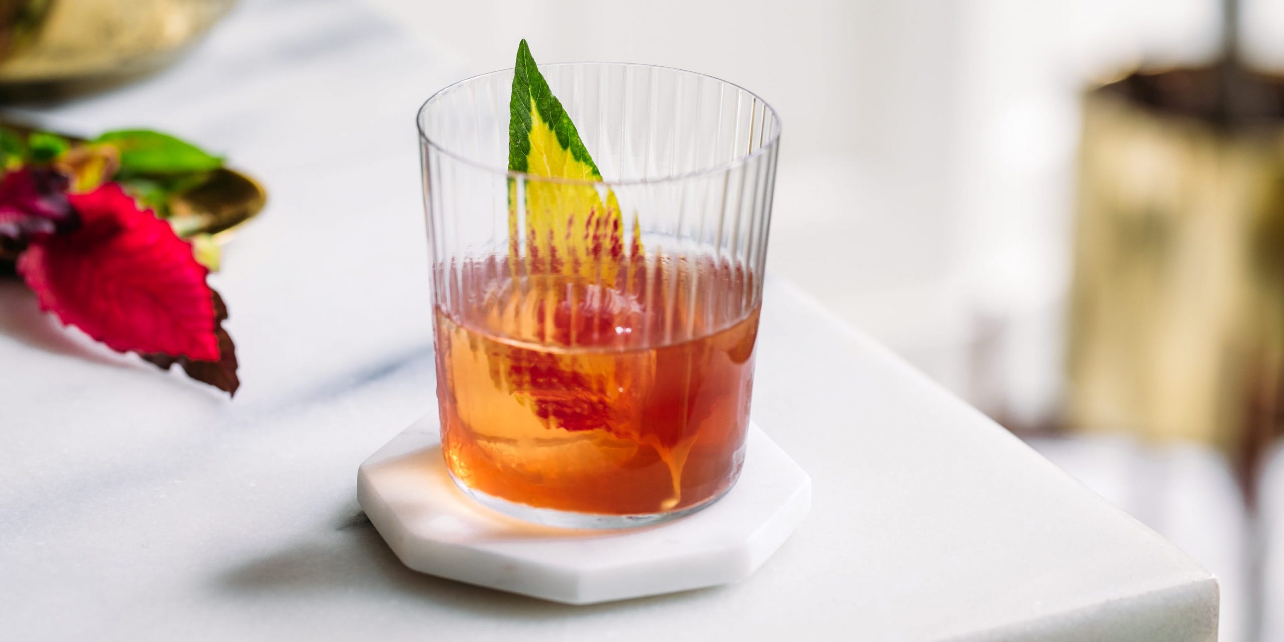 Elderfashioned cocktail