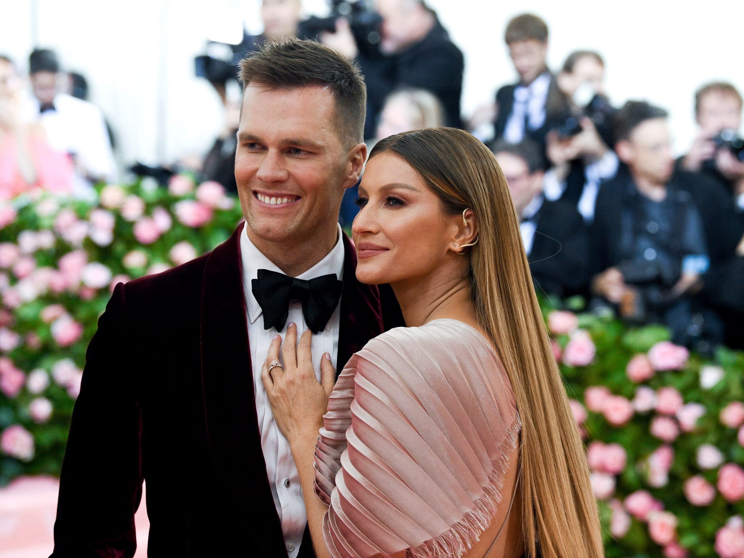 Tom Brady, left, and Gisele Bundchen attend The Metropolitan Museum of Art's Costume Institute benefit gala celebrating the opening of the "Camp: Notes on Fashion" exhibition on Monday, May 6, 2019, in New York.