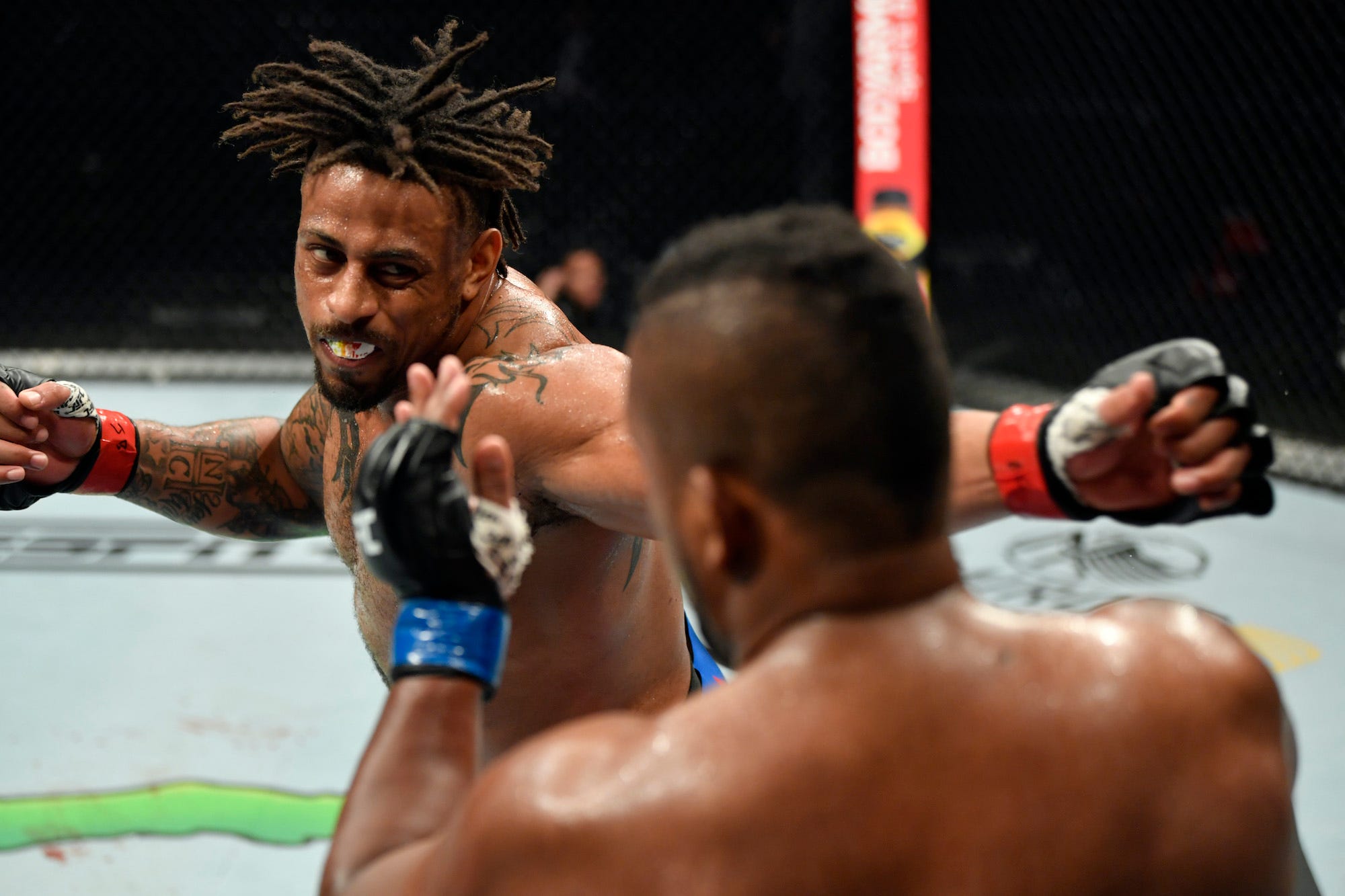 UFC heavyweight Greg Hardy returns Saturday to the Octagon.