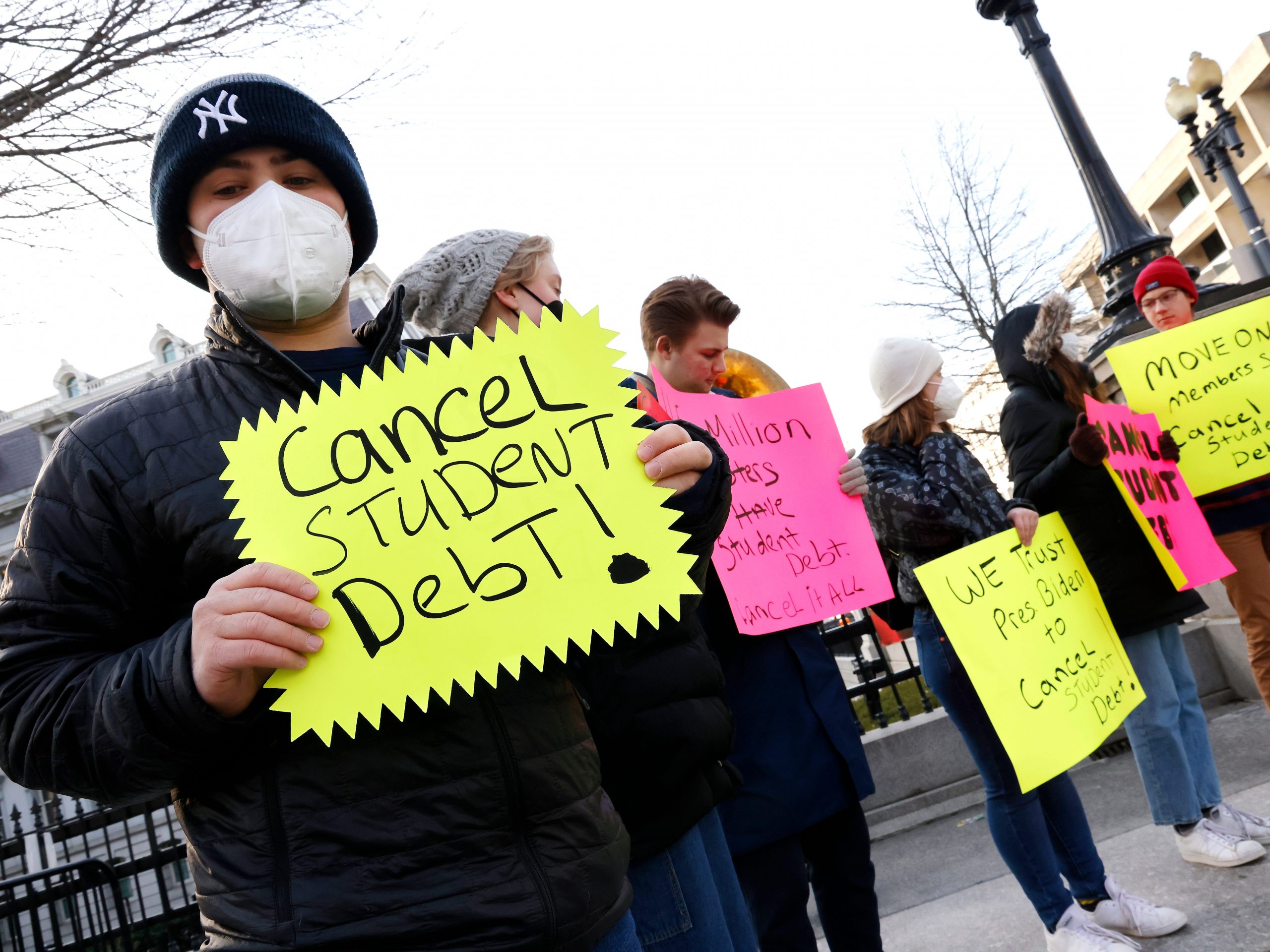 Student debt protest