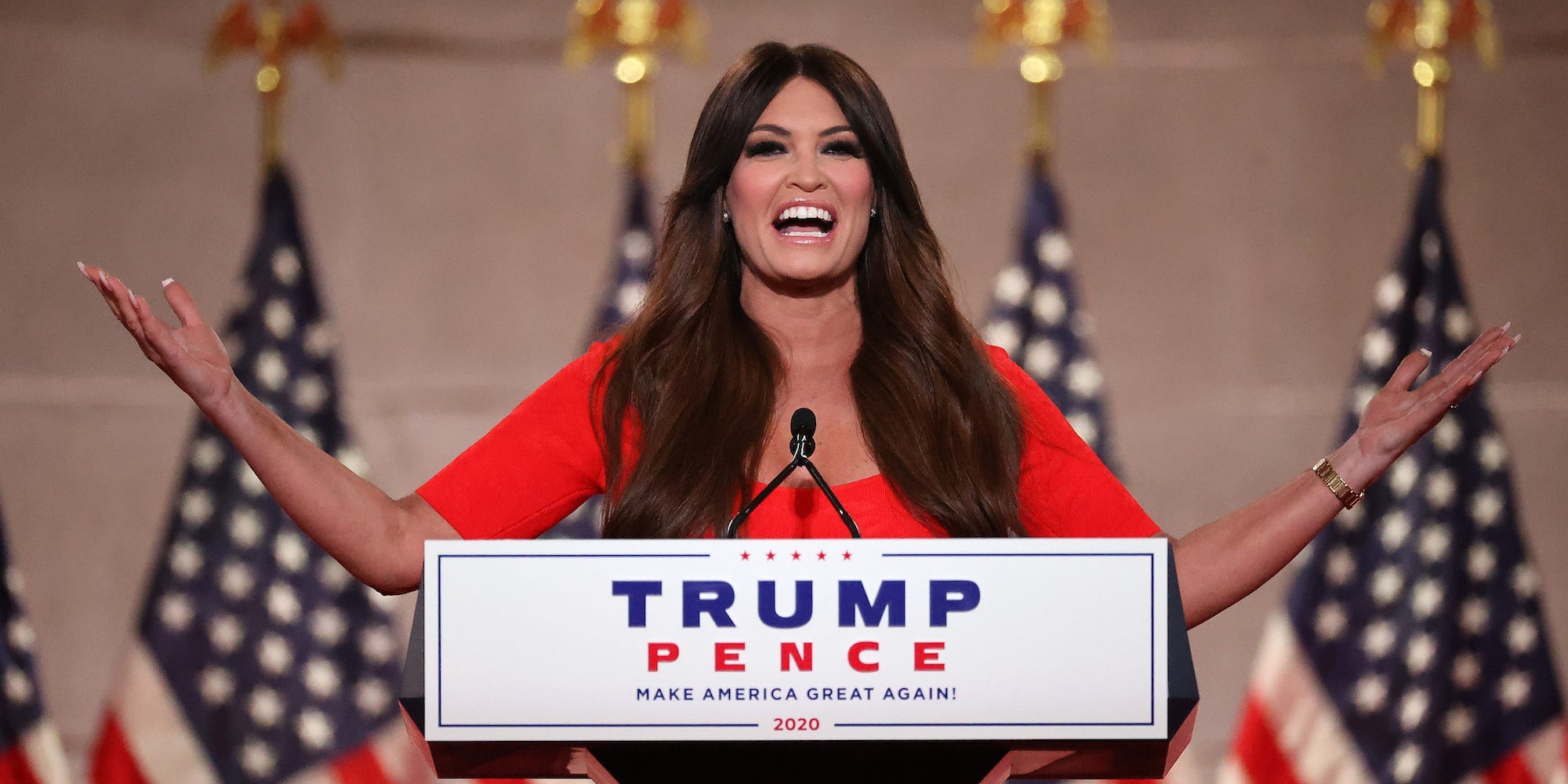 Kimberly Guilfoyle gives an address to the Republican National Convention on August 24, 2020 in Washington, DC.