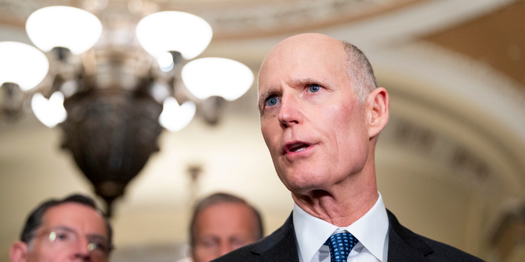 Republican Sen. Rick Scott of Florida at the US Senate on February 8, 2022.