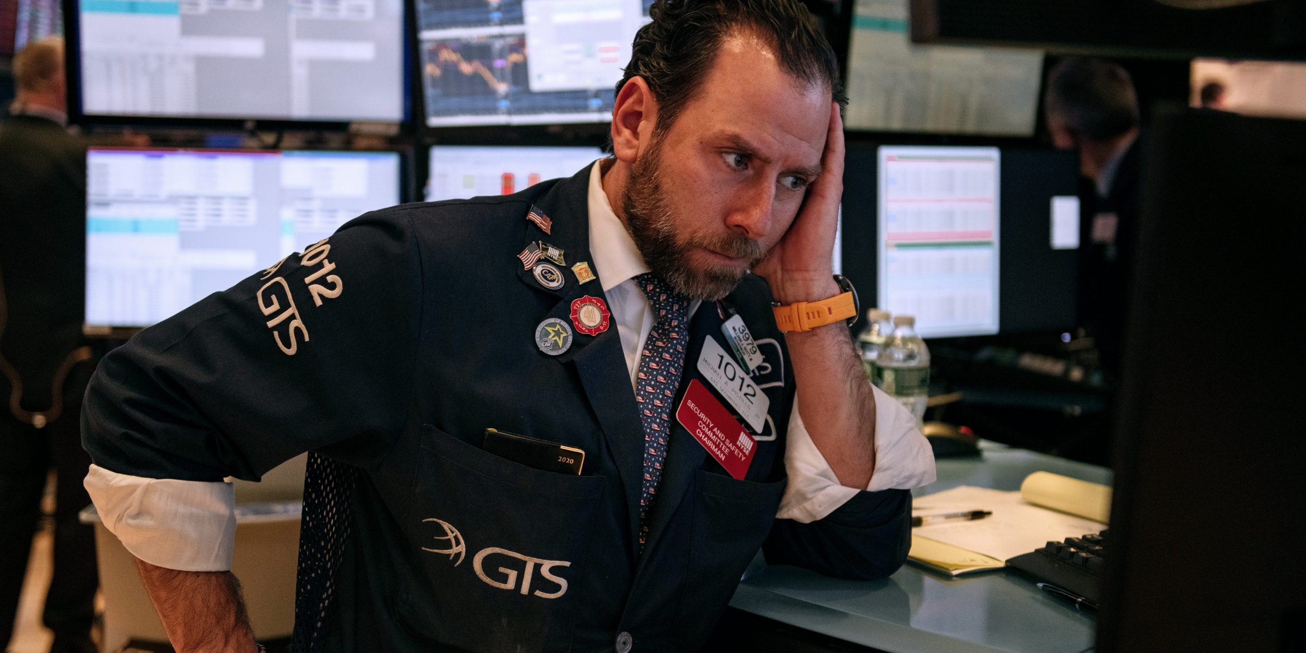 Stock trader New York Wall Street