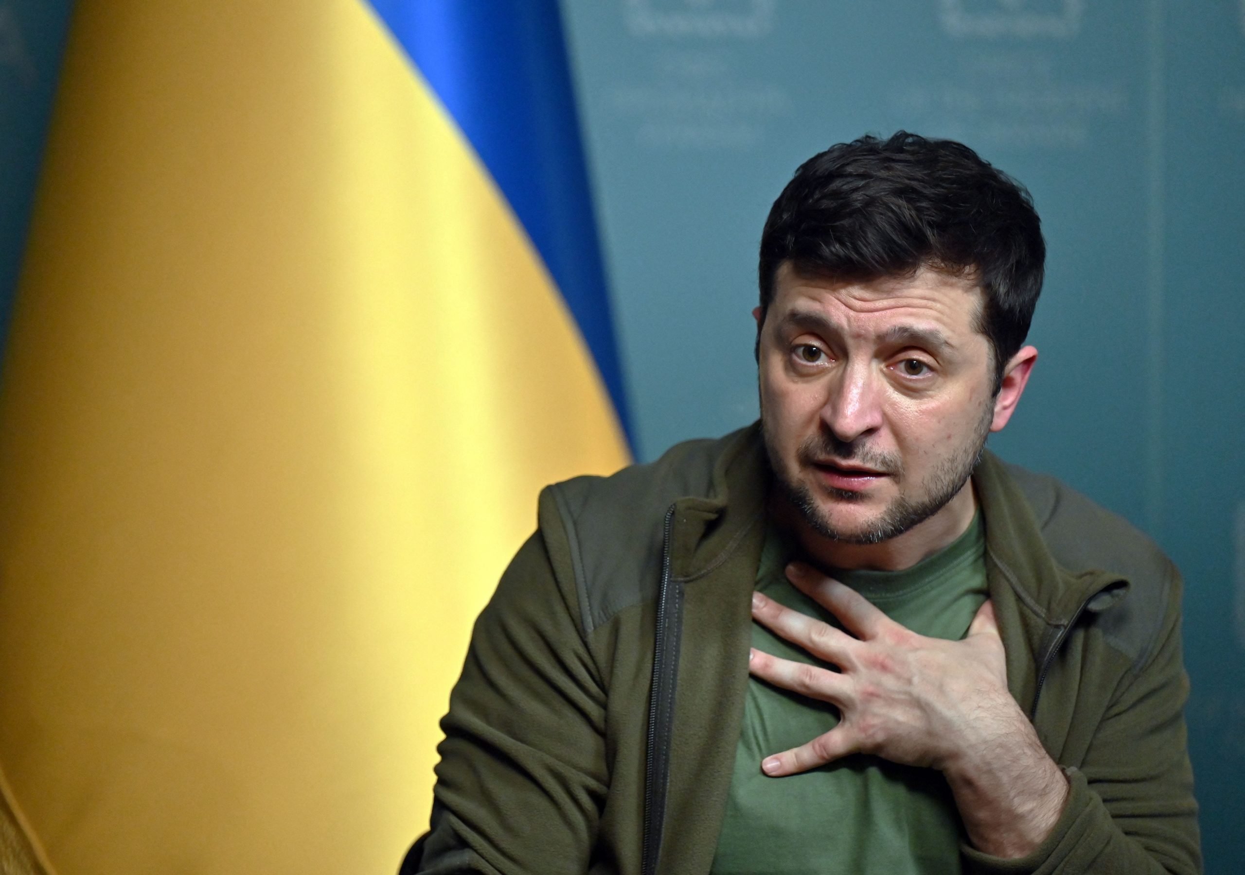 Ukrainian president Volodymyr Zelensky