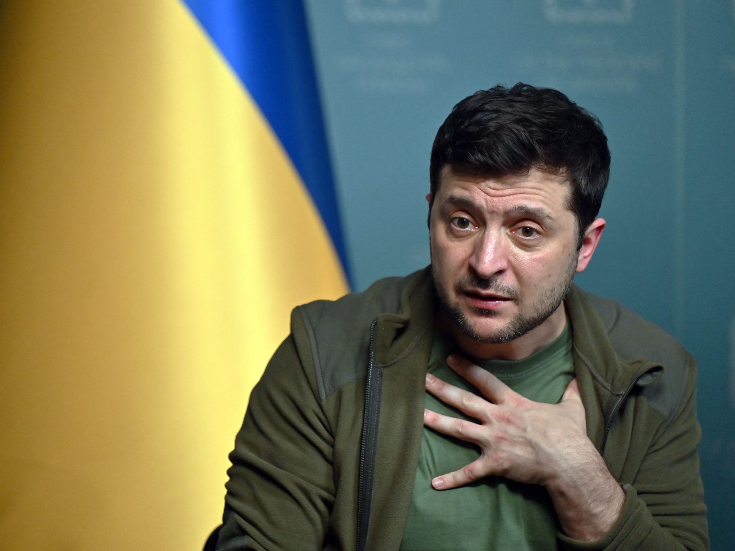 Ukrainian president Volodymyr Zelensky