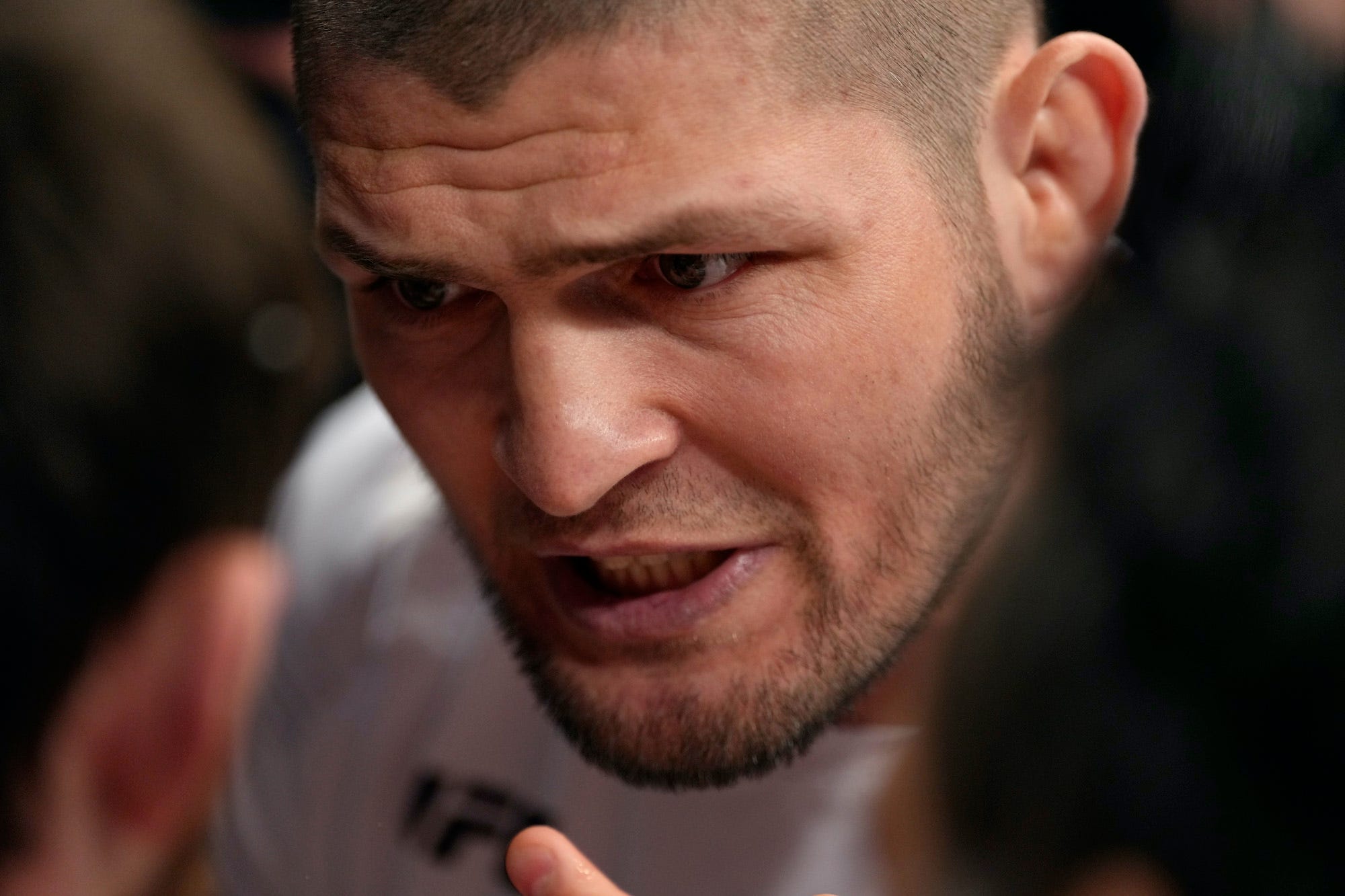 Khabib Nurmagomedov was annoyed Saturday at UFC 272.