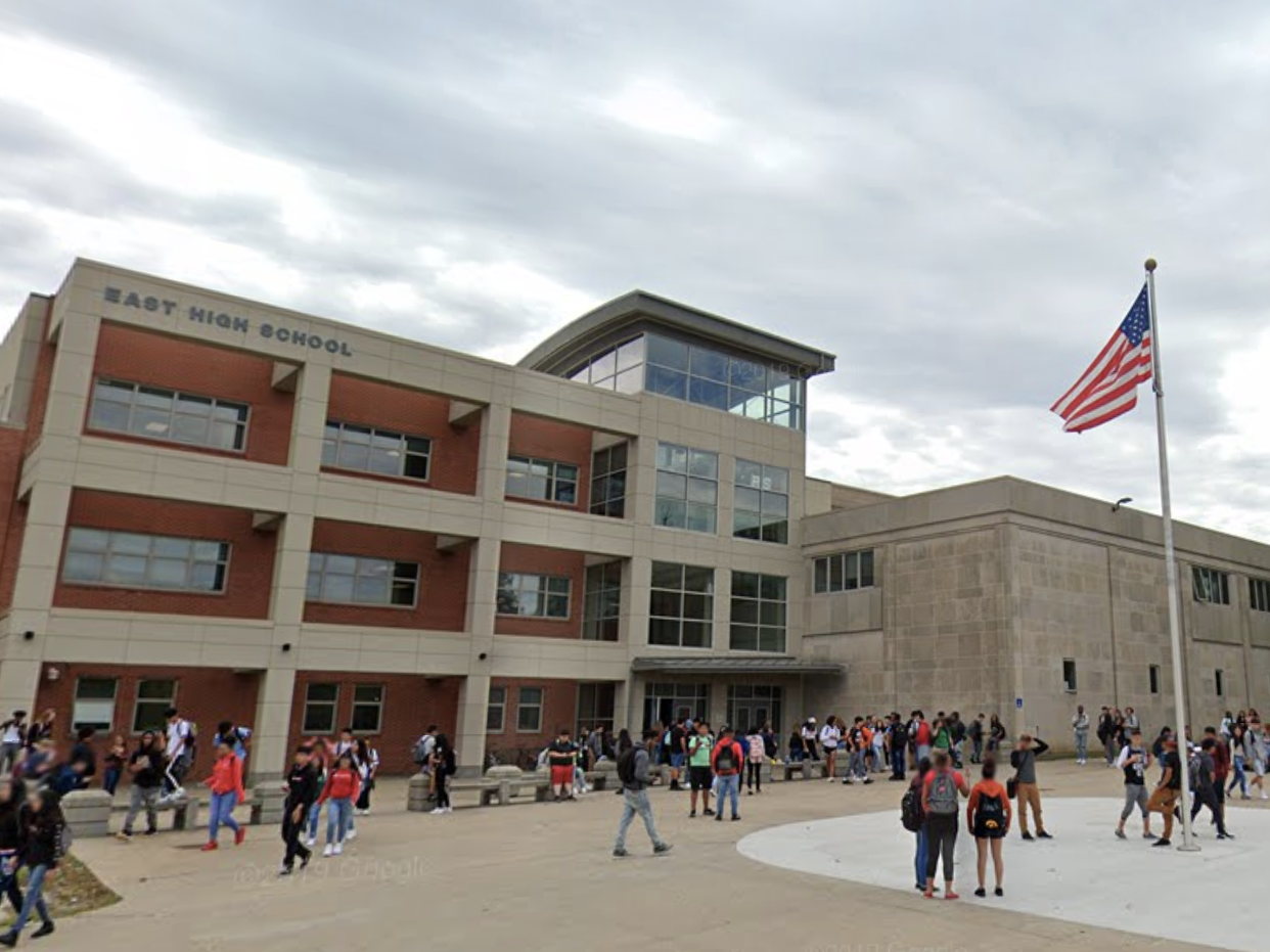 East High School in Des Moines, Iowa.