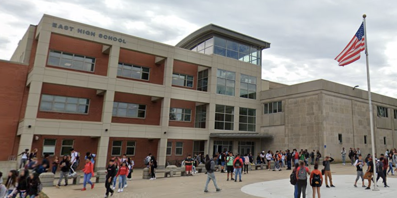 East High School in Des Moines, Iowa.