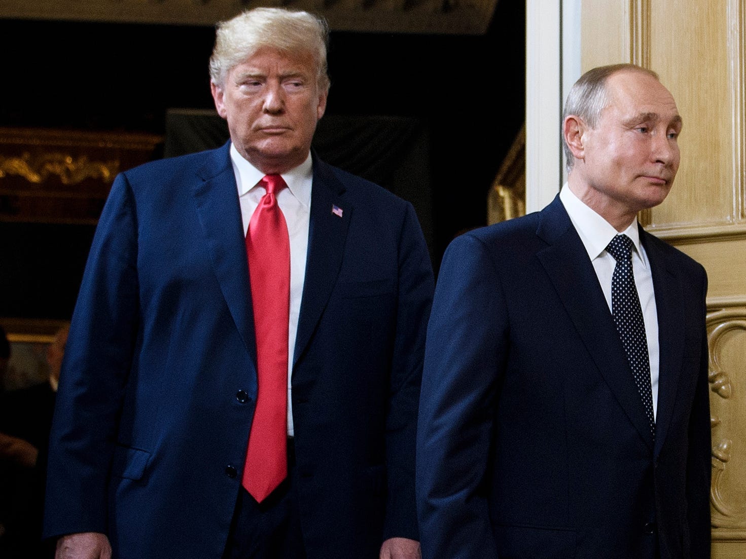 Former President Donald Trump and Russian President Vladimir Putin in Helsinki, Finland on July 16, 2018.
