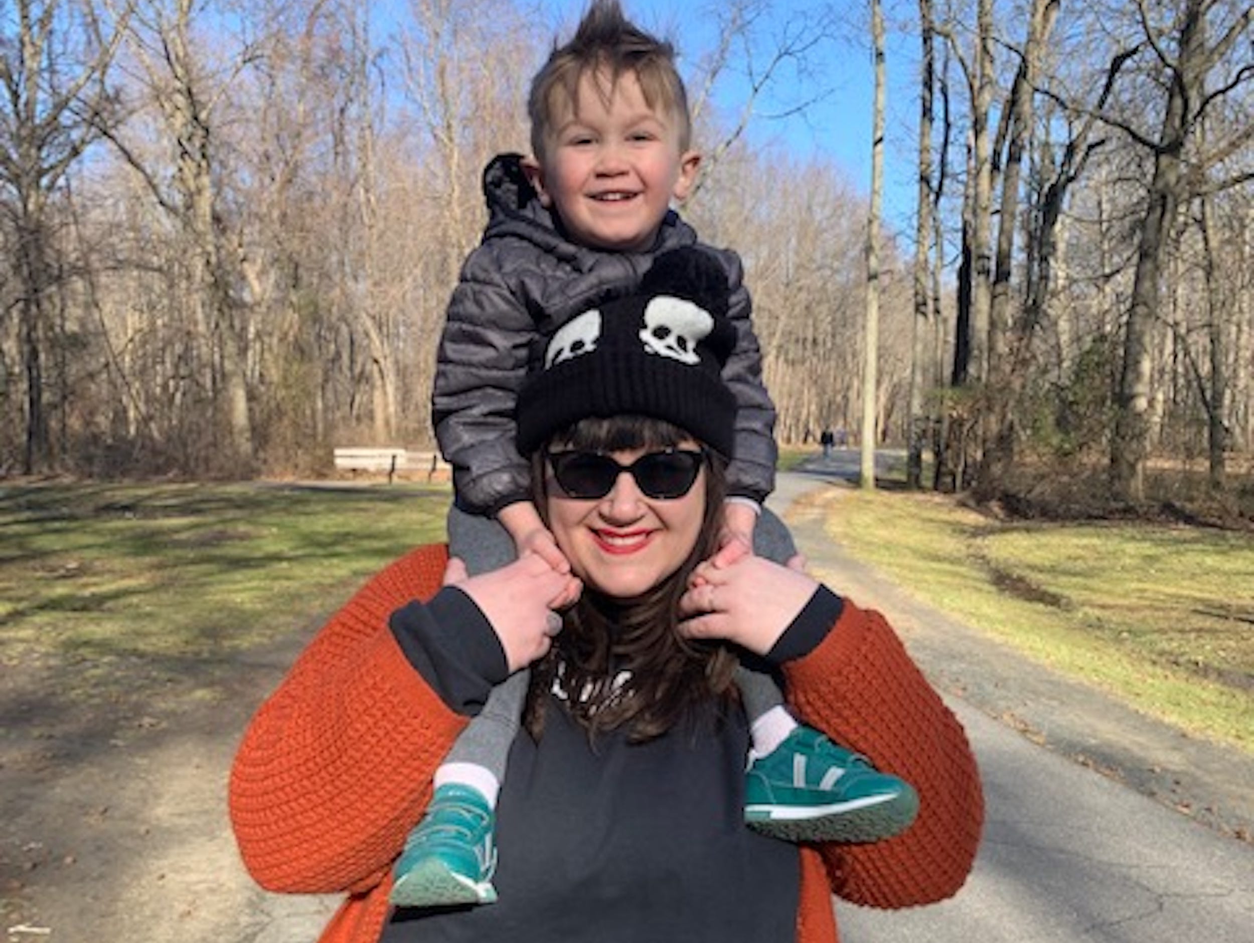Lauren Gordon and her son