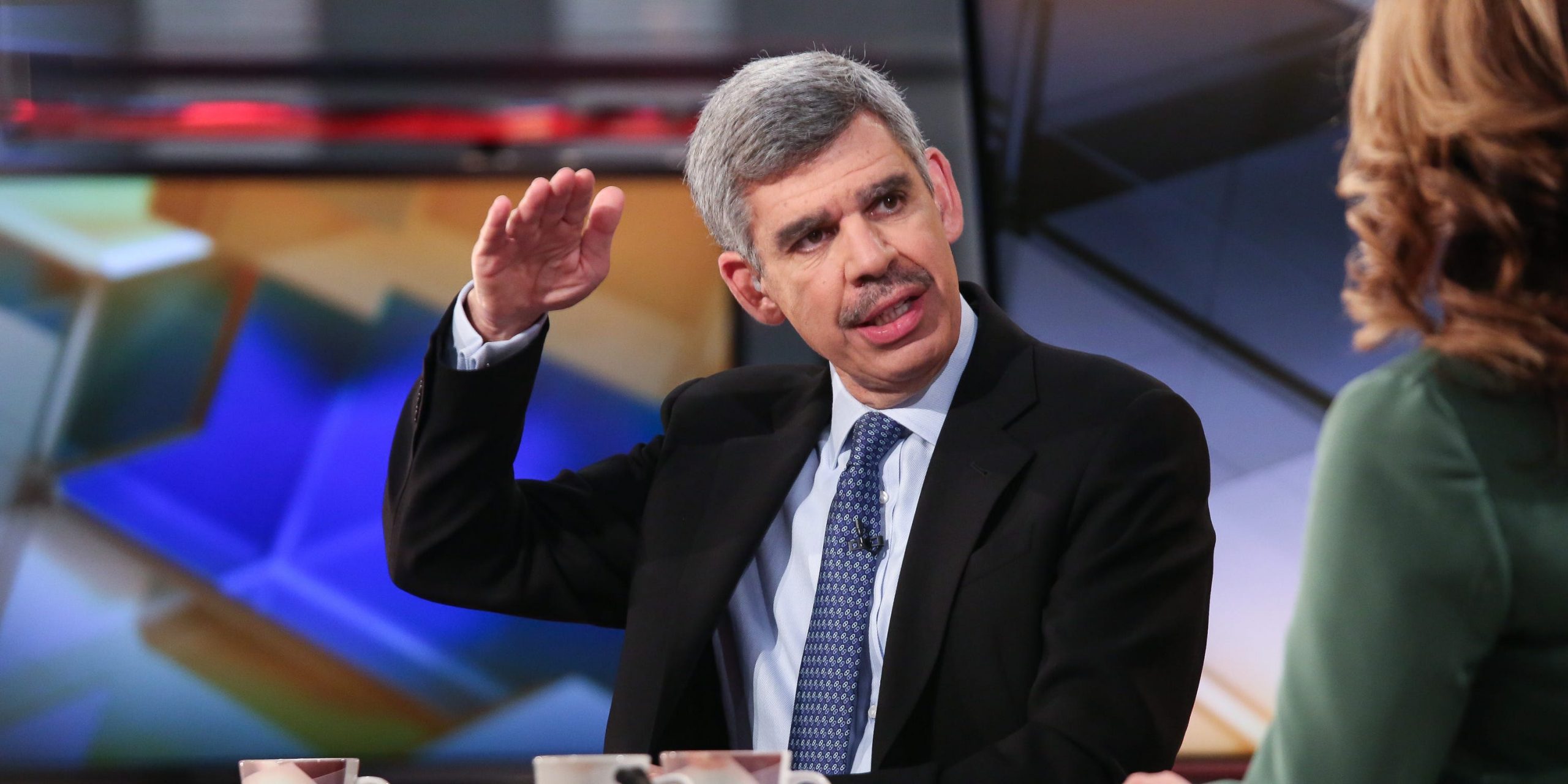 Mohamed El-Erian, Chief Economic Adviser of Allianz appears on a segment of "Mornings With Maria" with Maria Bartiromo on the FOX Business Network at FOX Studios on April 29, 2016 in New York City.