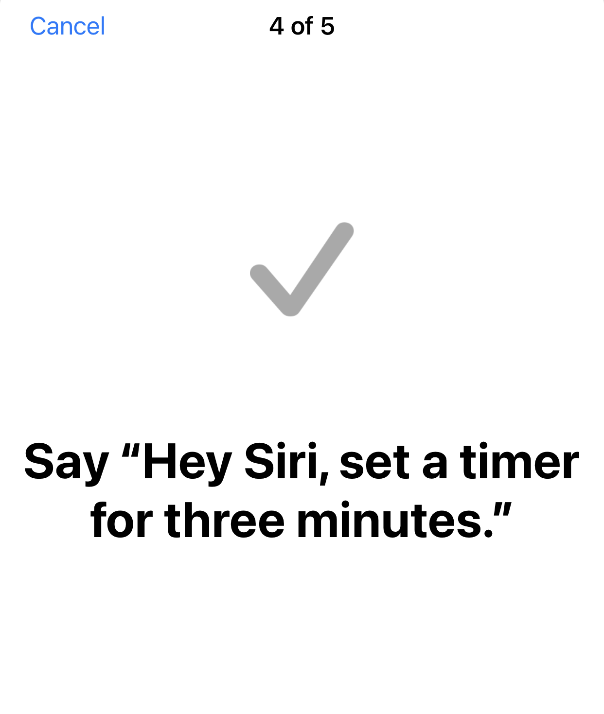 Siri settings on iOS