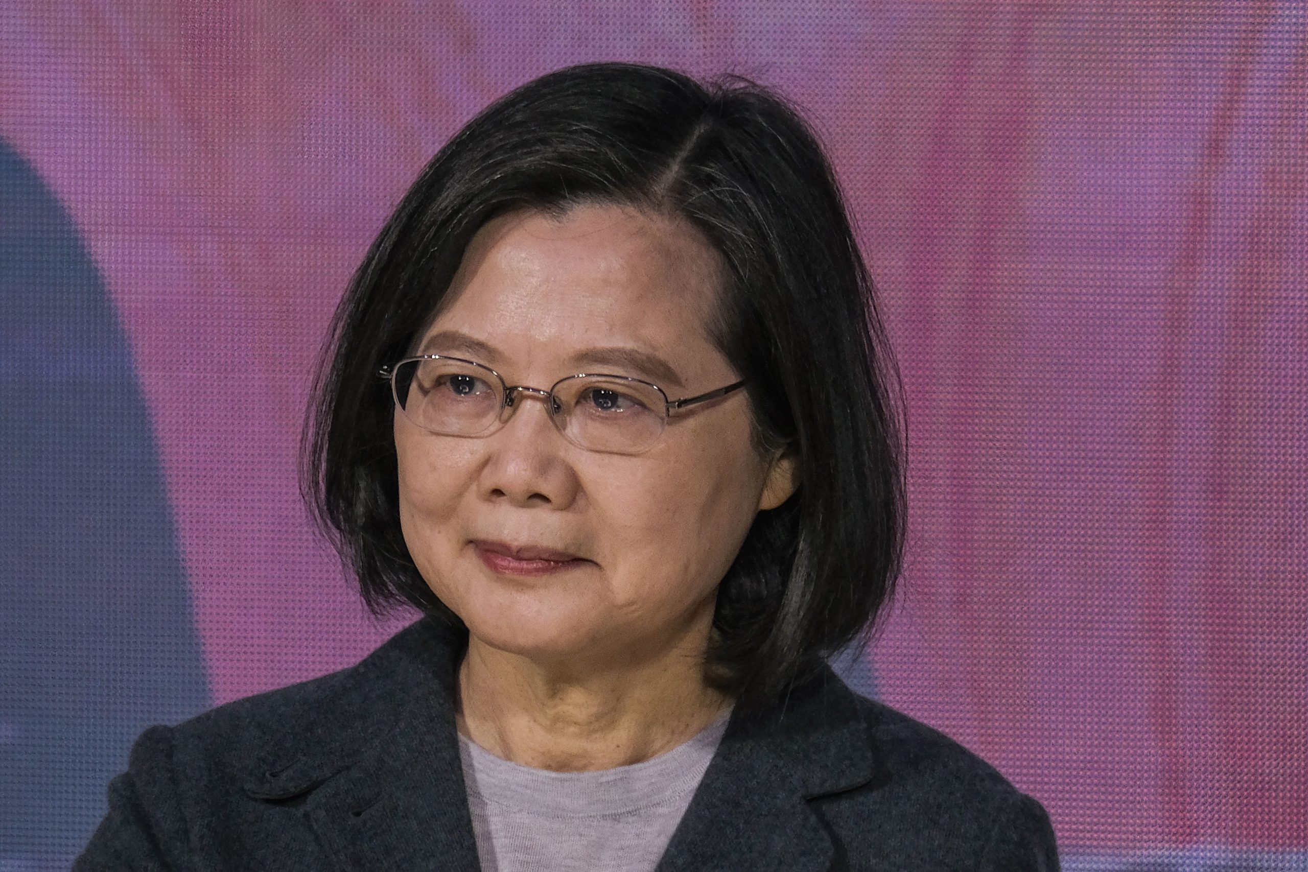 Tsai Ing-wen, President of Taiwan, poses for a picture during a launch ceremony of the Taiwan Gender Equality Week on International Women's Rights Day in Taipei.