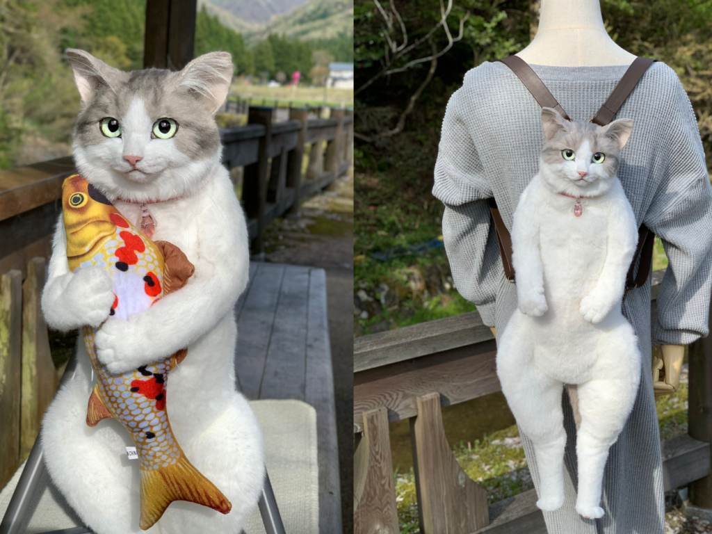 Catena Puur Inefficiënt Deze rugzakken lijken net op echte katten en zijn een hit op Twitter