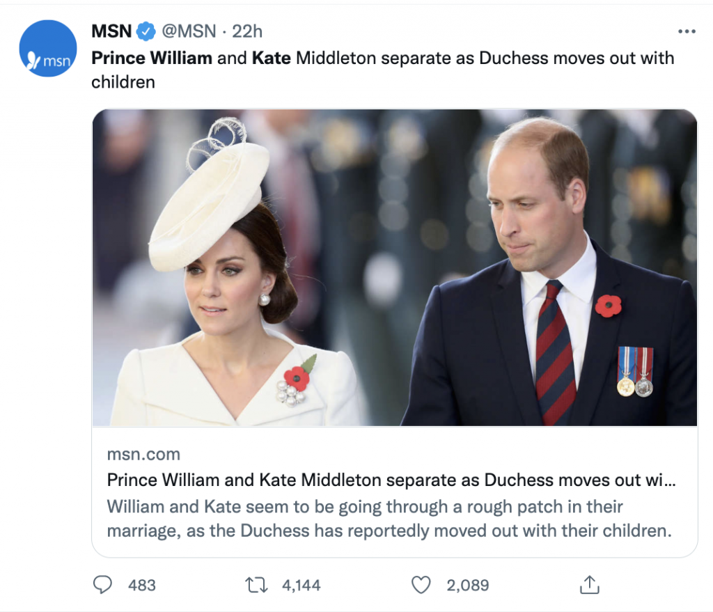 kaart Champagne mesh An online publication took down an article that baselessly claimed Kate  Middleton was leaving Prince William