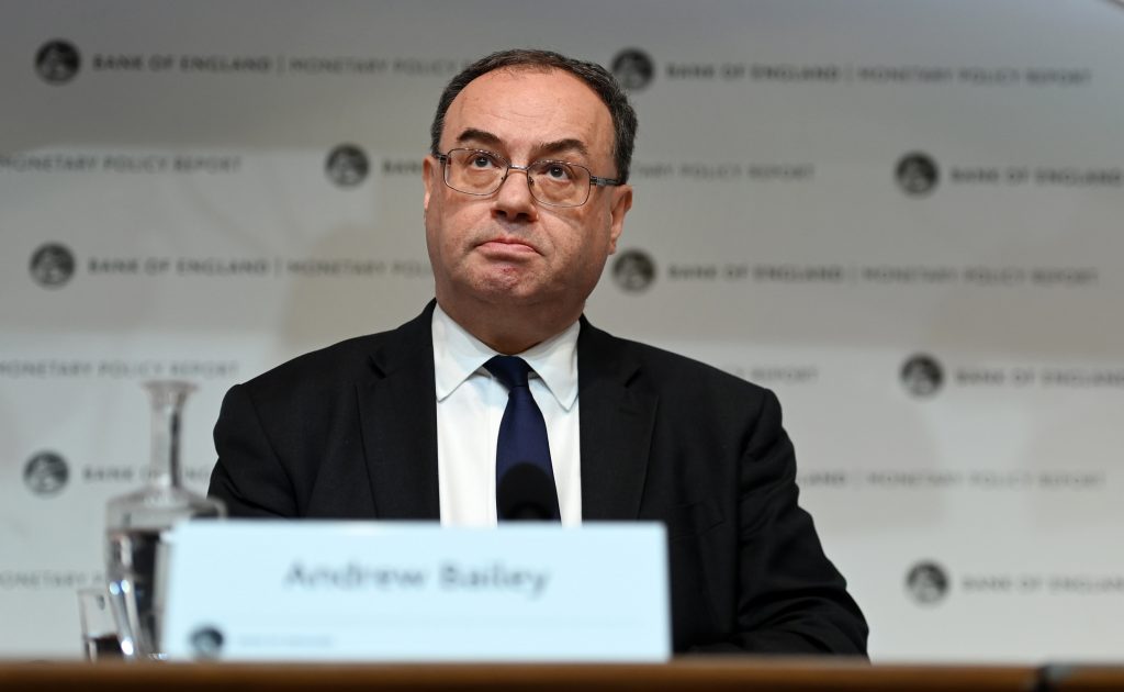 Governor of the Bank of England, Andrew Bailey