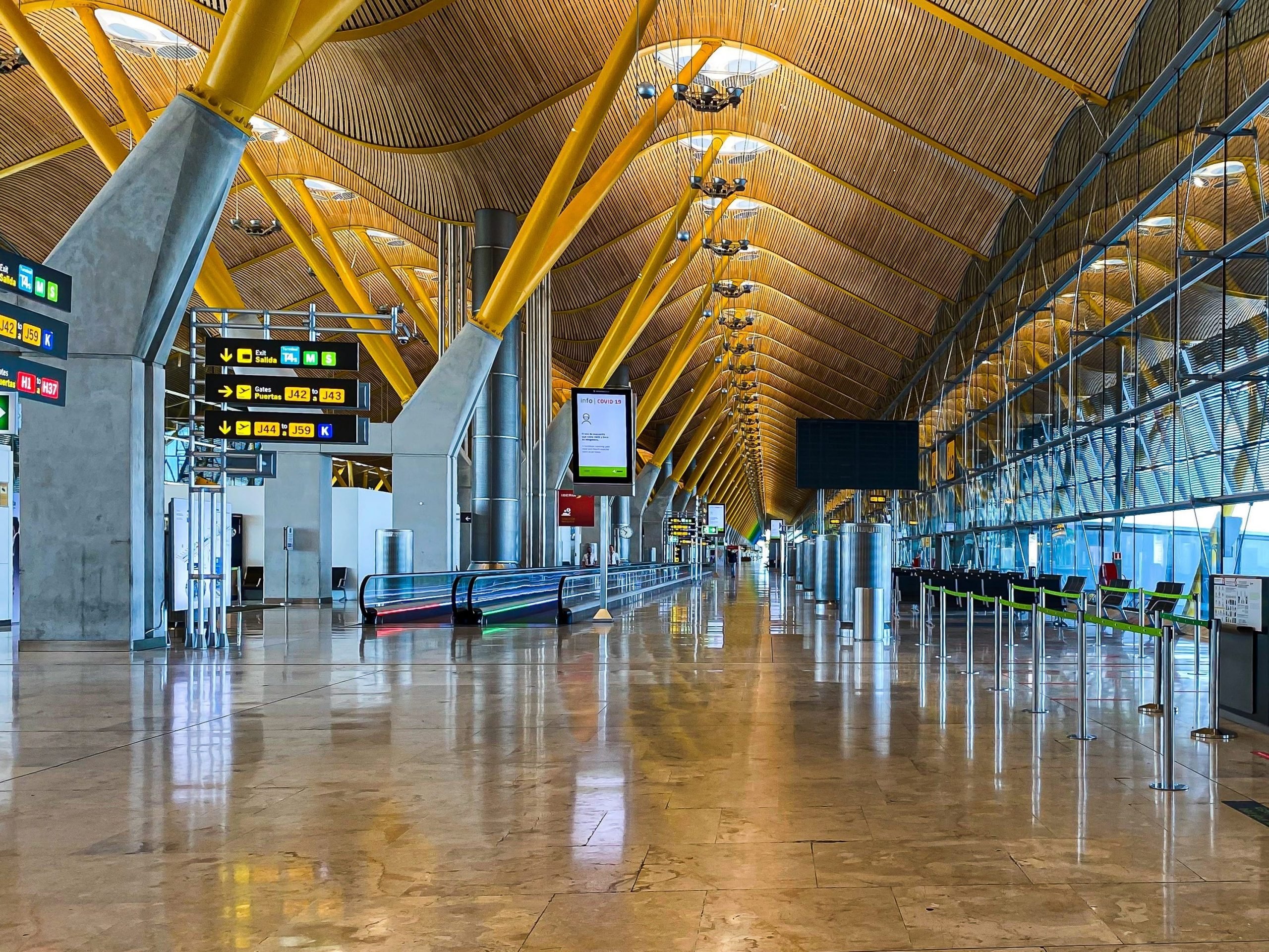 Madrid-Barajas Adolfo Suárez Airport.