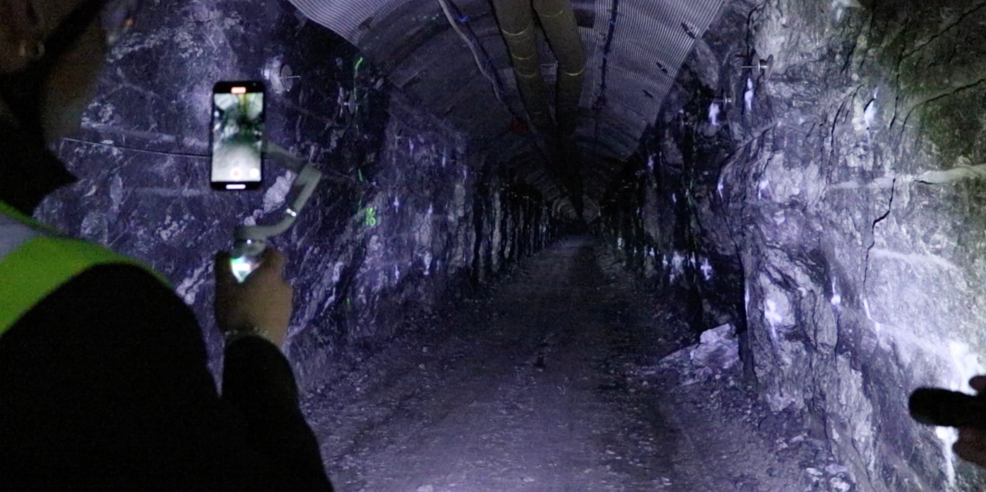 A storage tunnel is shown in the picture