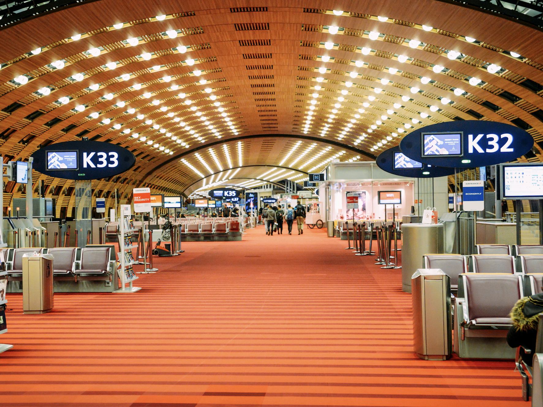 Charles de Gaulle Airport.