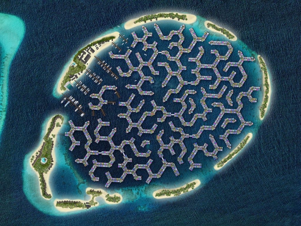 Malediven floating city